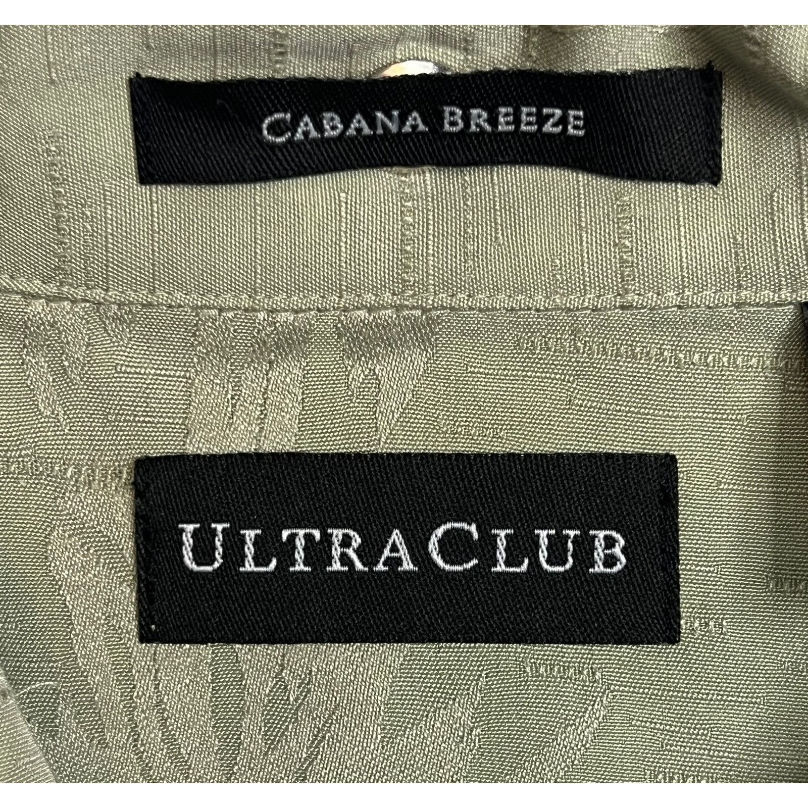 Other UltraClub Cabana Breeze Men Large Green Palm Hawaiian Shirt Size US L / EU 52-54 / 3 - 3 Thumbnail