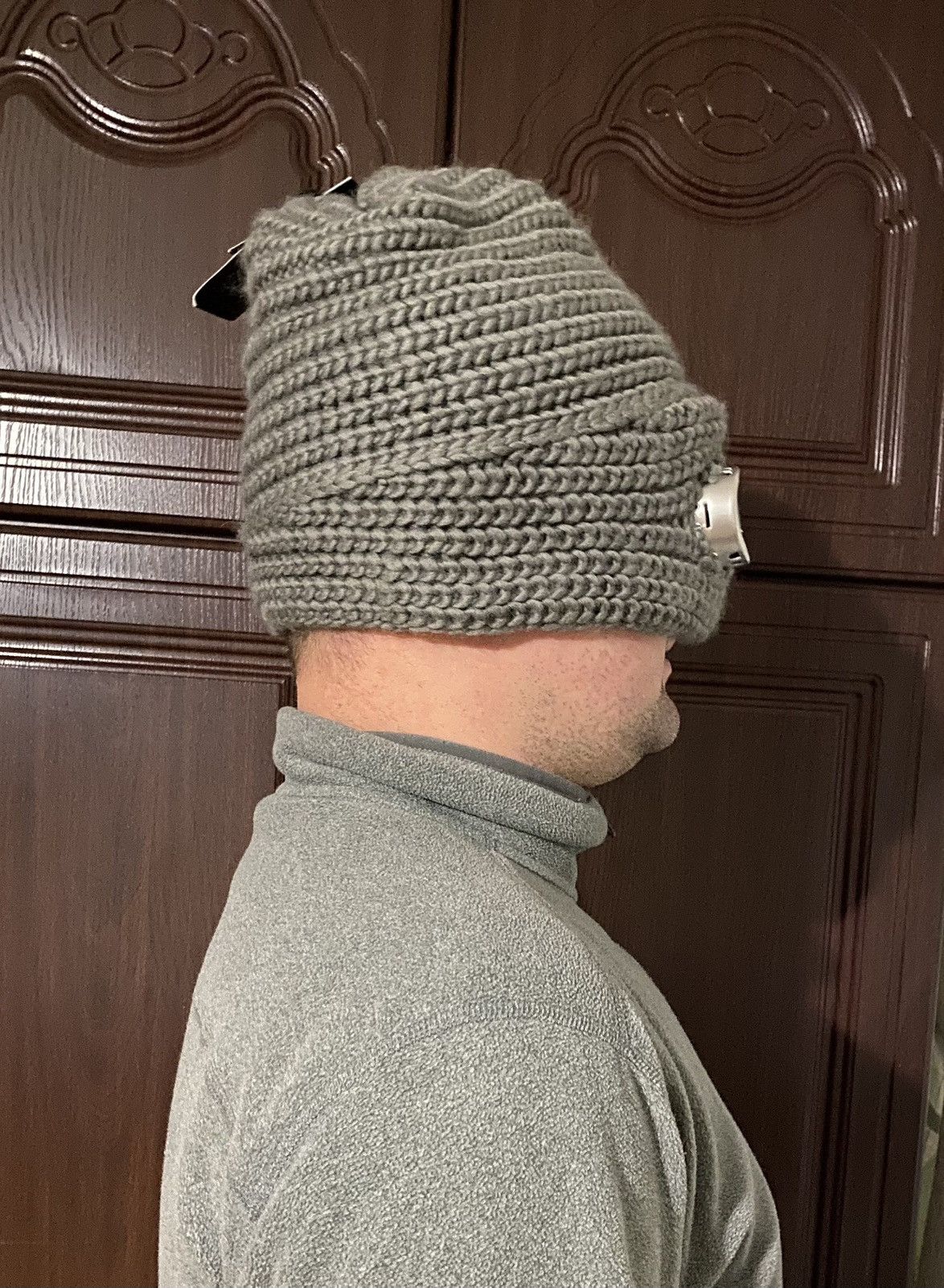 Handmade New! Moshiki Wool Beanie Winter Ski Hat Mask Sherpa Y2K Size ONE SIZE - 13 Thumbnail