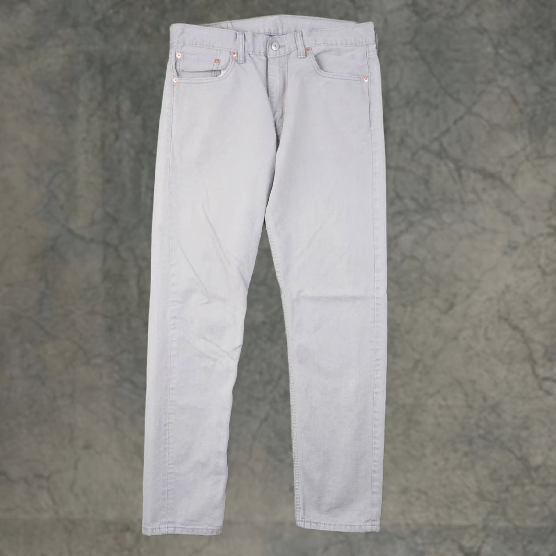 Levi's Levi's 508 Slim Tapered Leg Mens 33x32 Gray Pants Size US 33 - 1 Thumbnail