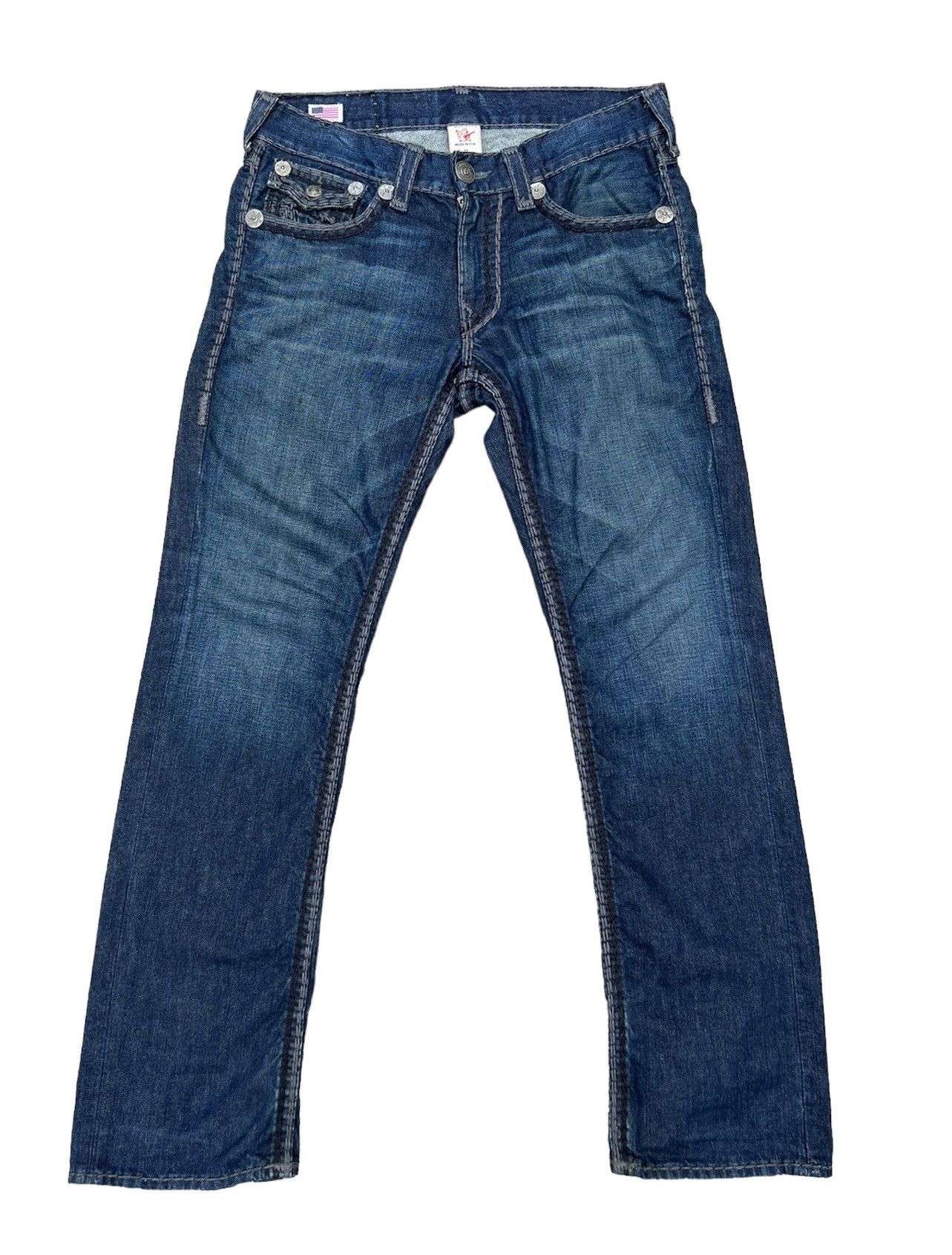 True Religion Vintage 2000s True Religion Ricky Super OT Denim Jeans Size US 33 - 2 Thumbnail