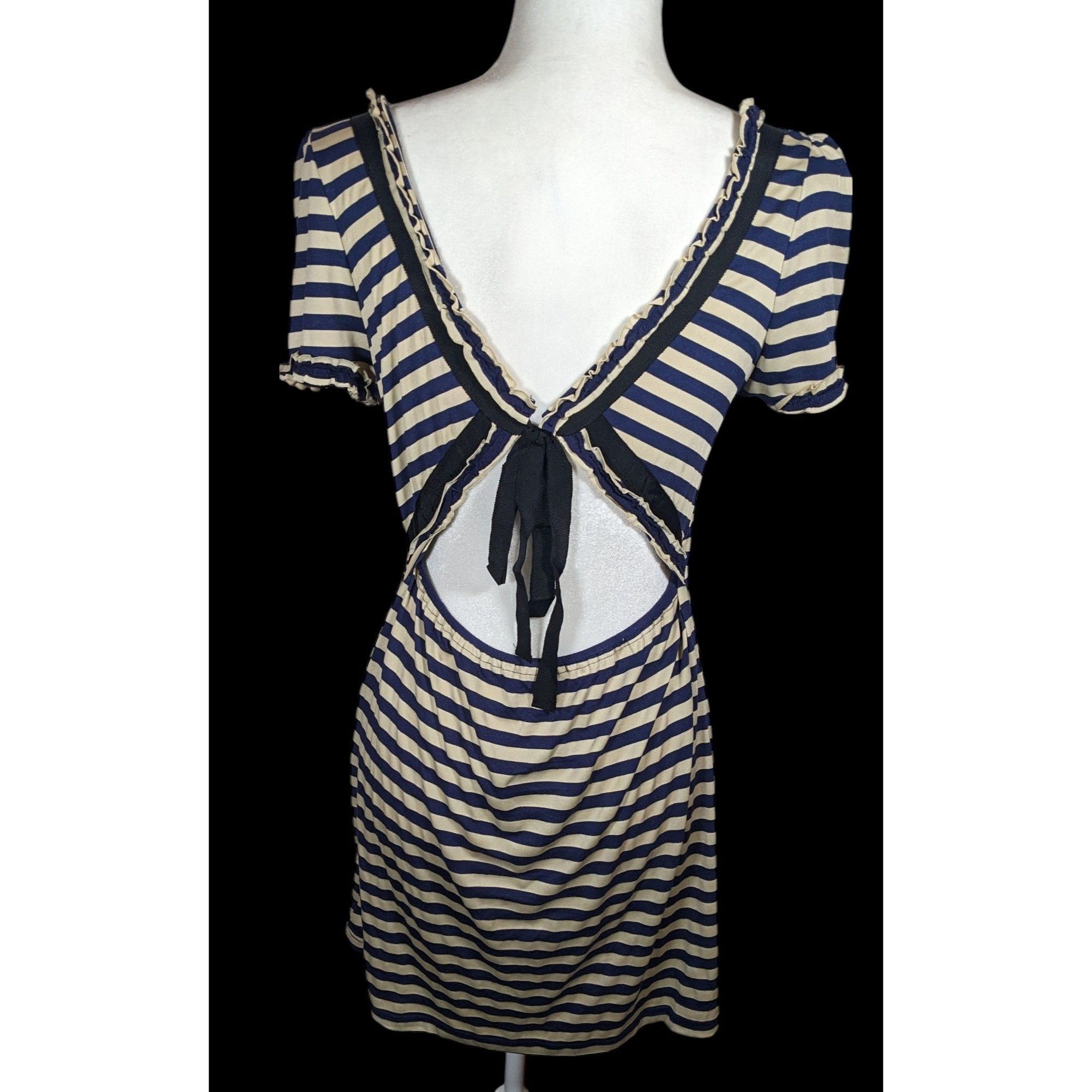 Other Twelve By Twelve Los Angeles 80s Style Striped Embellished D Size L / US 10 / IT 46 - 2 Thumbnail