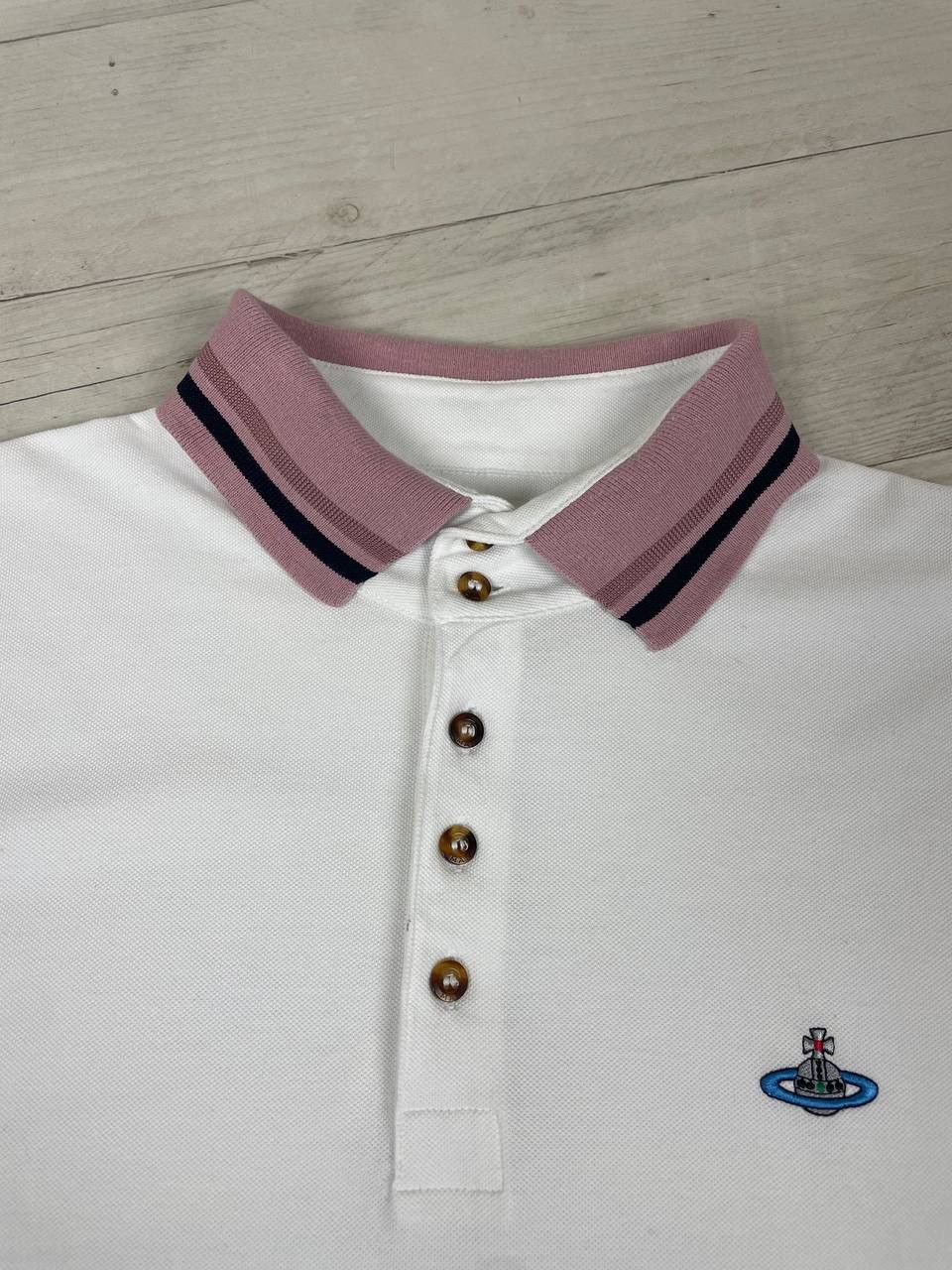 Vivienne Westwood Vivienne Westwood Polo Shirt Logo Orb Basic Luxury Size US XL / EU 56 / 4 - 7 Thumbnail