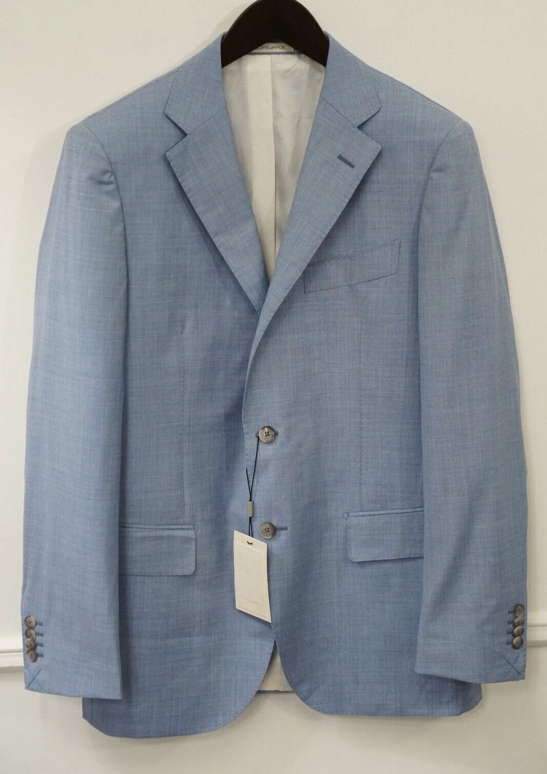 Suitsupply Men Suitsupply Blazer Lazio Single Breastd Pl Angelico US44S Size 44S - 1 Thumbnail