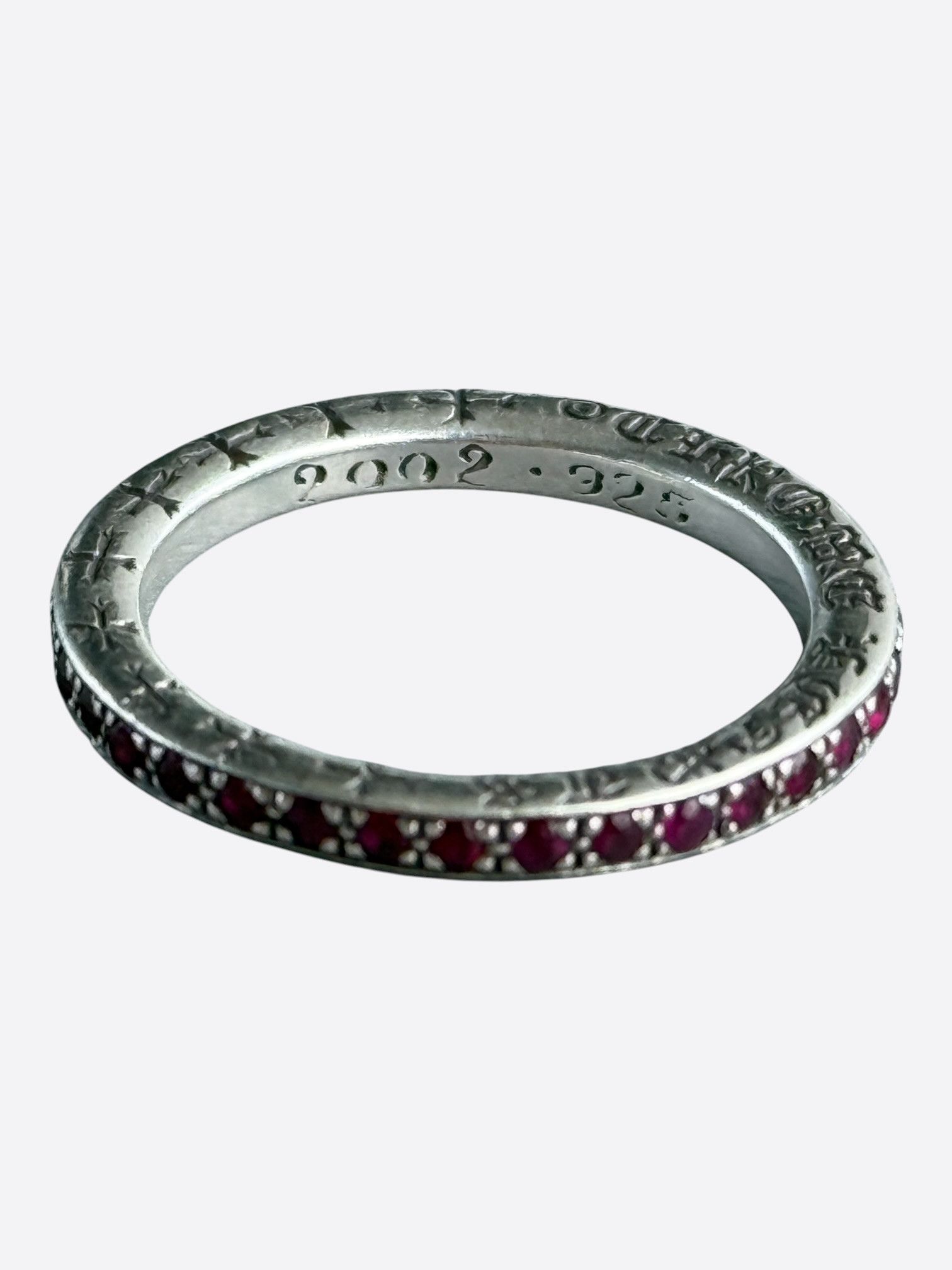 Chrome Hearts Chrome Hearts Silver & Ruby True F*cking Love Ring Size ONE SIZE - 1 Thumbnail