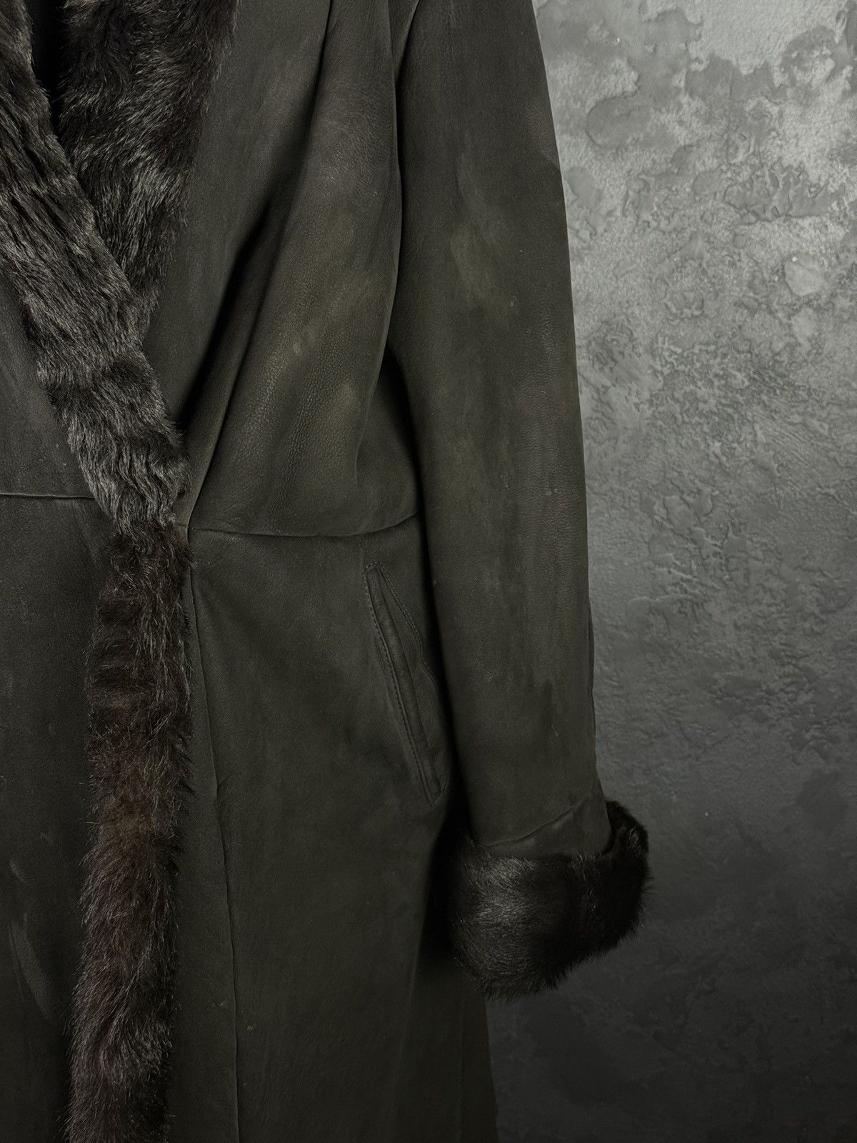 Max Mara Max Mara Shearling Sheepskin Coat Black Fur Made in Italy Size L / US 10 / IT 46 - 8 Thumbnail