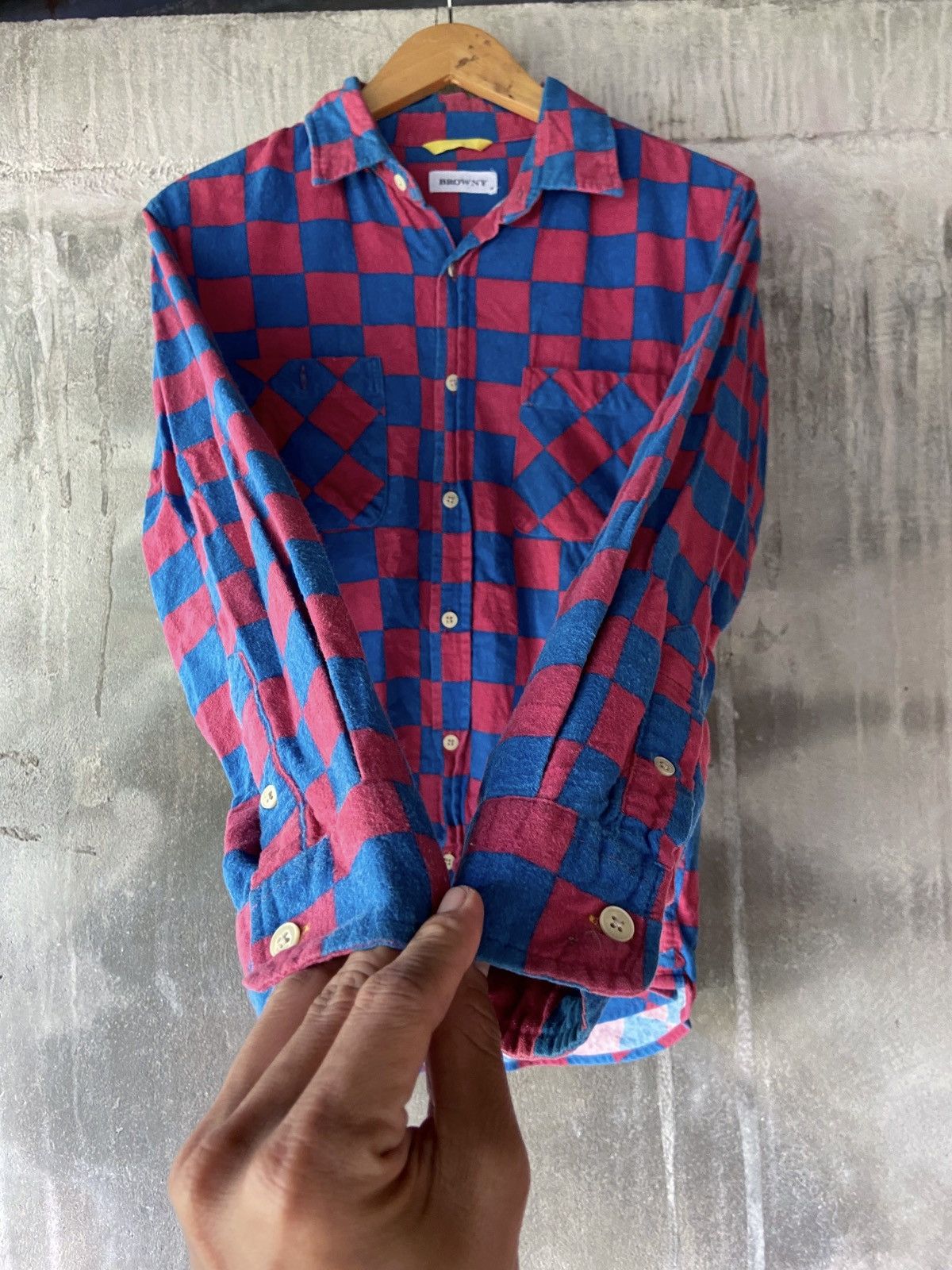 Japanese Brand BROWNY PLAID BUTTON DOWN SHIRT Size US M / EU 48-50 / 2 - 9 Thumbnail