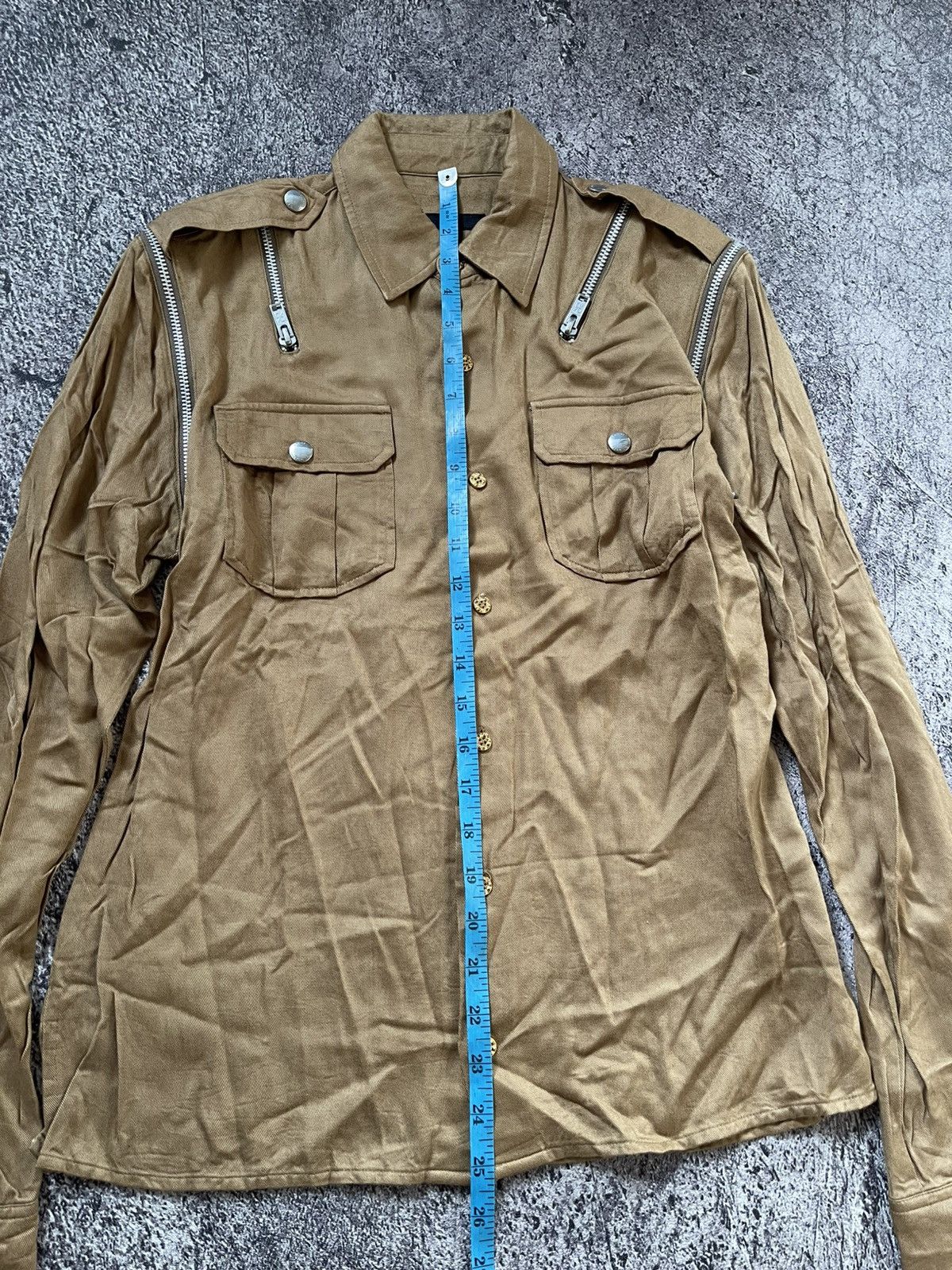 Japanese Brand AVANT GARDE STYLE” MULTI ZIPPER BUTTON SHIRT Size US M / EU 48-50 / 2 - 11 Thumbnail