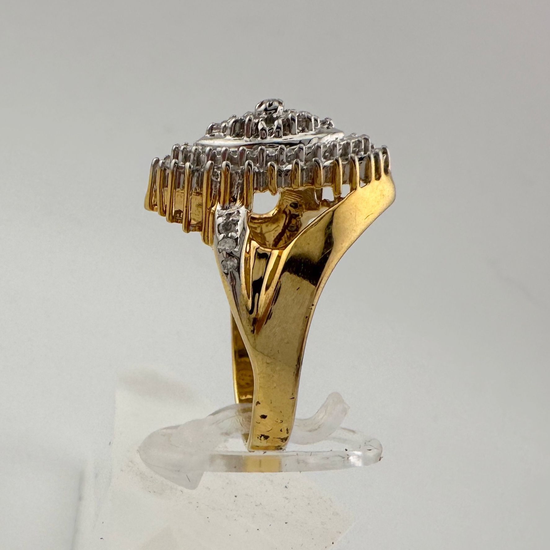 Other Marquise Cut 1/2 Carat Diamond Ring - Gold Plated Silver Size ONE SIZE - 10 Thumbnail