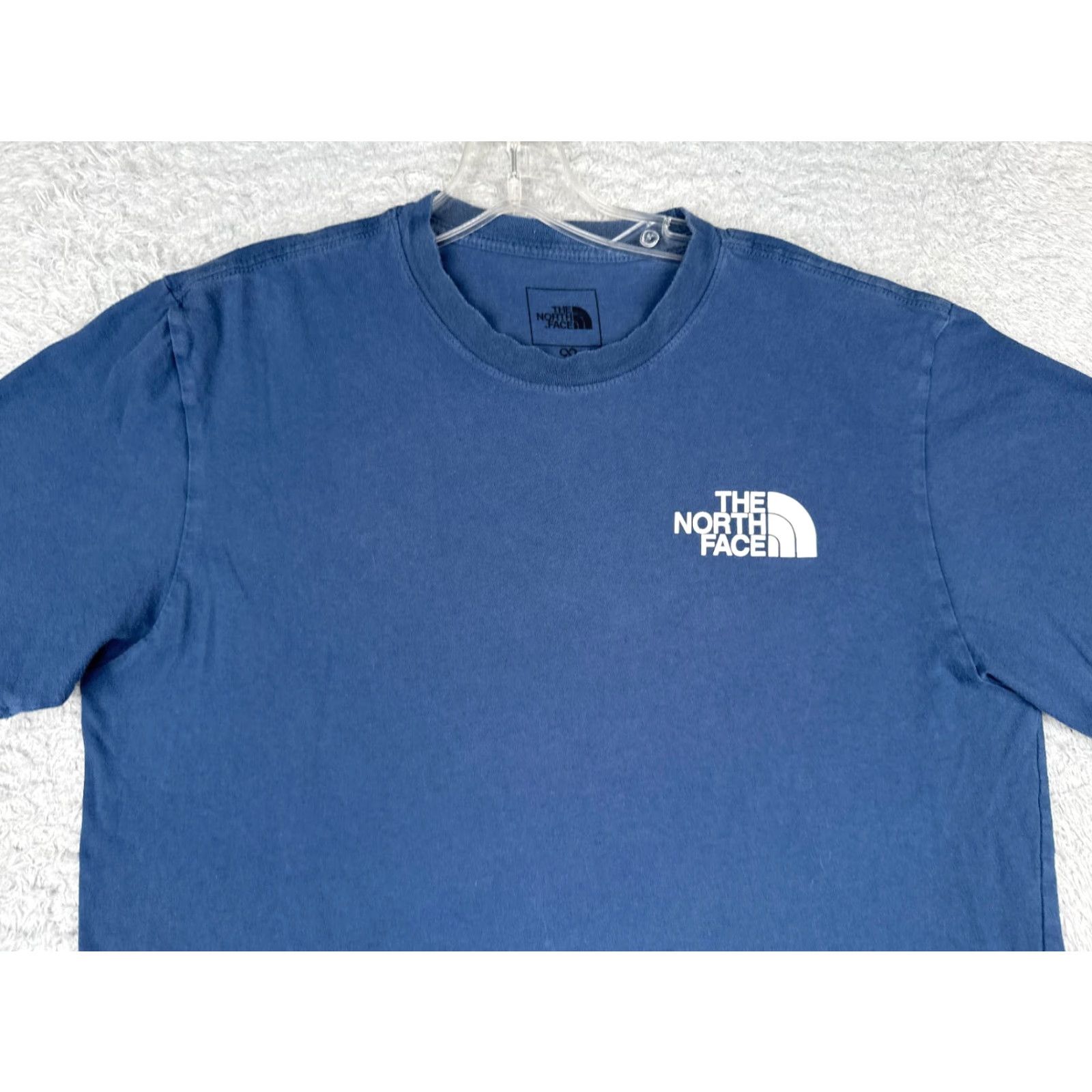 The North Face The North Face Men's Shirt Medium Blue Cotton Short Sleeve Crew Neck Logo Outdoor Size US M / EU 48-50 / 2 - 4 Thumbnail