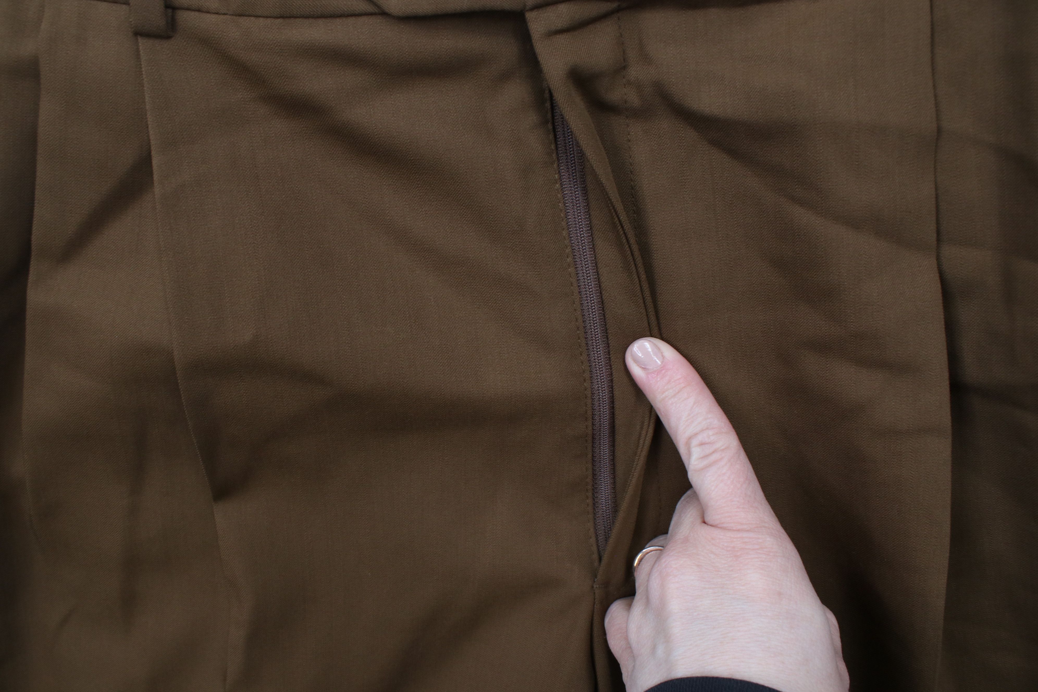 Vintage Vintage 90s Streetwear Wide Leg Super 100s Wool Chino Pants Size US 36 / EU 52 - 6 Thumbnail