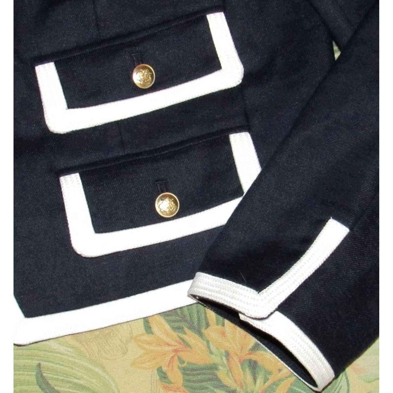 Vintage J CREW Navy Blue Lucie Lady Jacket Blazer 4 NWT Stretch Linen Blend Womens Size S / US 4 / IT 40 - 3 Thumbnail