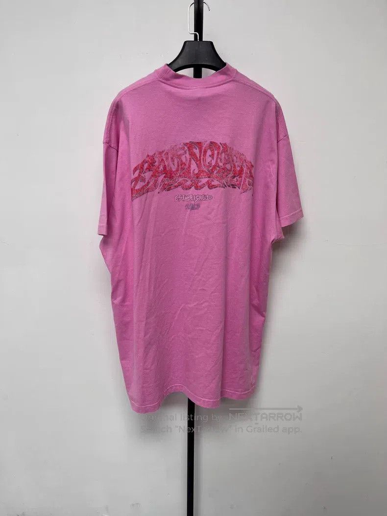 Balenciaga Balenciaga Pattern Print Round Neck Short Sleeve T-Shirt Size US M / EU 48-50 / 2 - 2 Thumbnail
