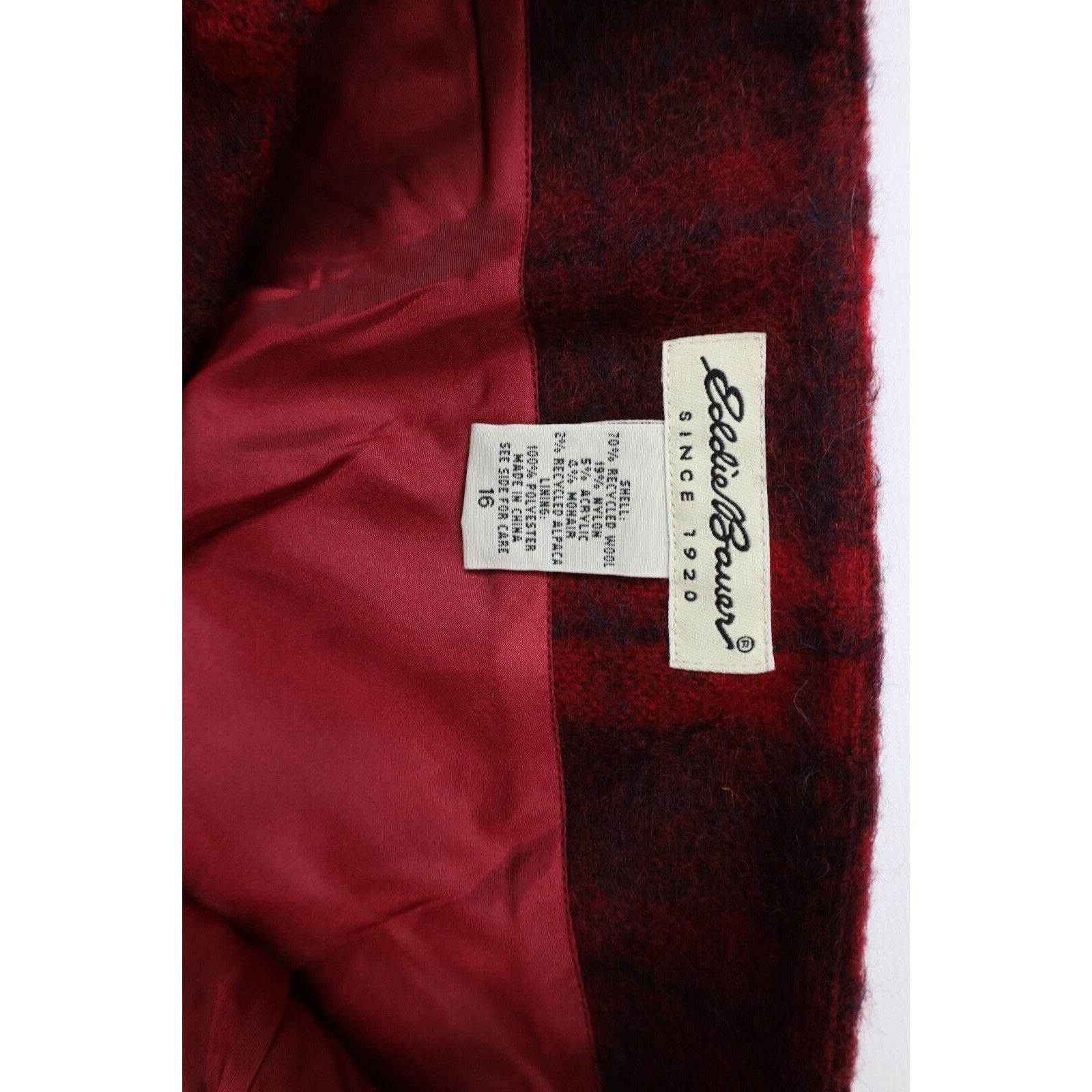 Eddie Bauer × Vintage Deadstock Vintage 90s Eddie Bauer Alpaca Wool Mohair Skirt Size 38" / US 16 / IT 52 - 6 Thumbnail