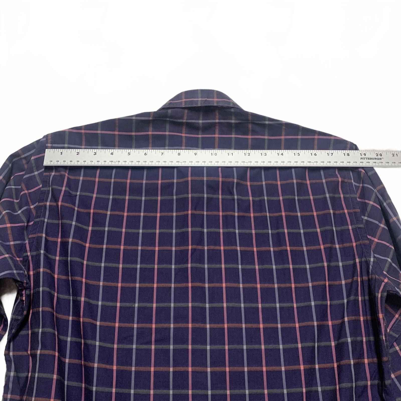Other Borgo Ognissanti 28 Men's M Blue Plaid Button Shirt Size 38R - 6 Thumbnail