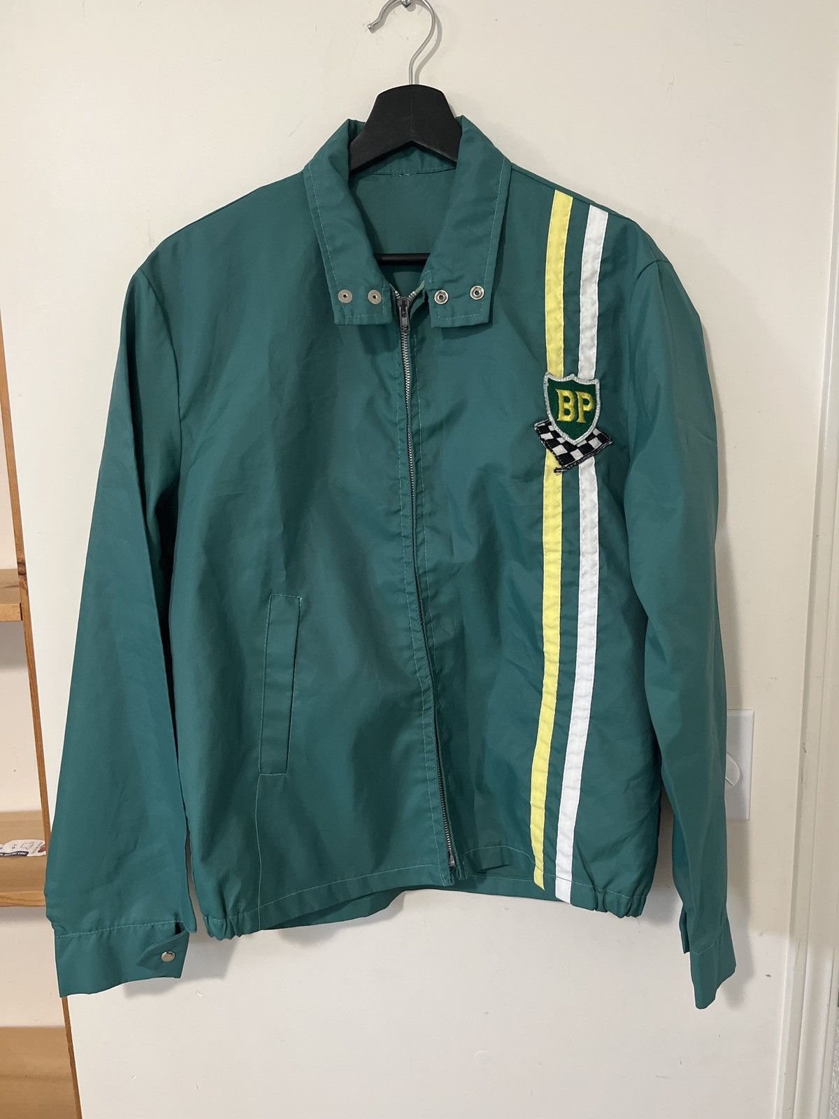Vintage Vintage 70s nylon BP Oil racing jacket | Grailed