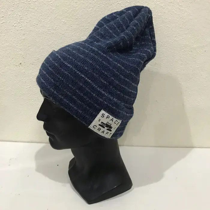 Vintage Space Craft Stripe Beanie Hat Size ONE SIZE - 2 Thumbnail