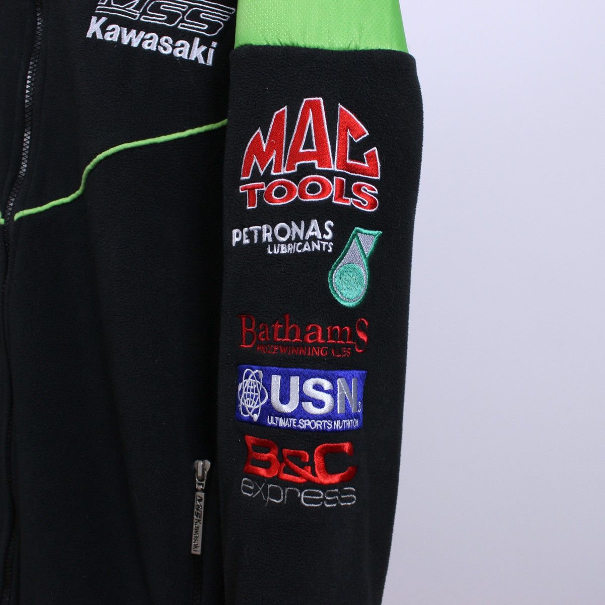 Vintage Vintage MSS Kawasaki Racing Team Racing Zip Fleece Size US M / EU 48-50 / 2 - 5 Thumbnail