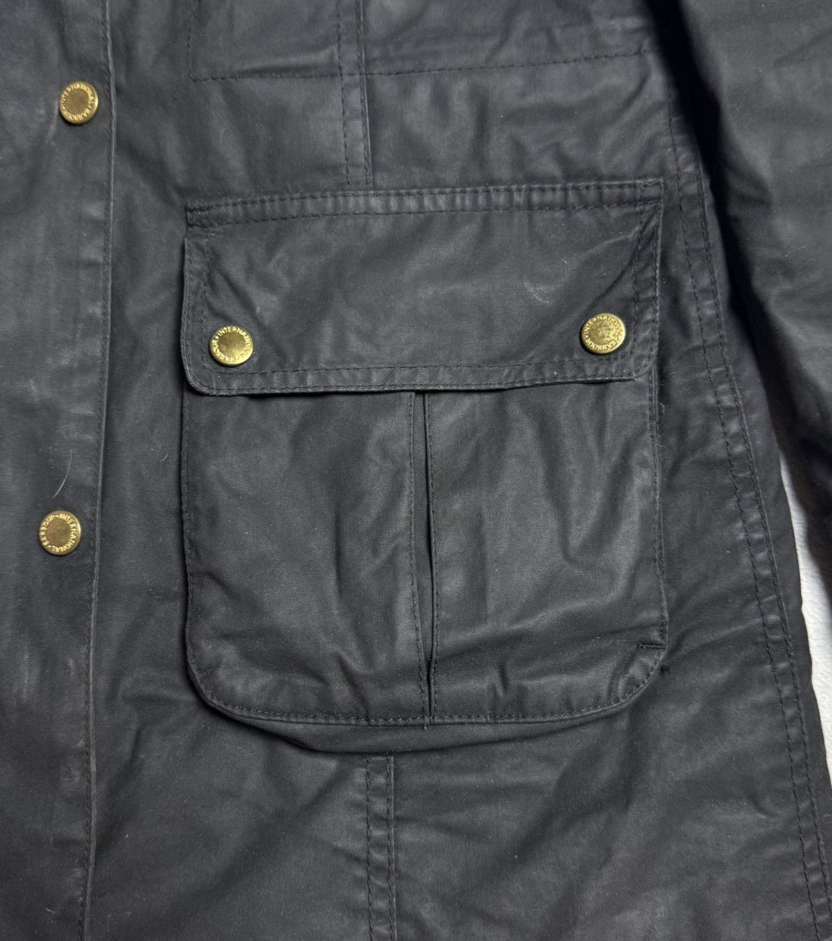Barbour Barbour International Kirk Wax Cotton Hooded Jacket Size S / US 4 / IT 40 - 6 Thumbnail