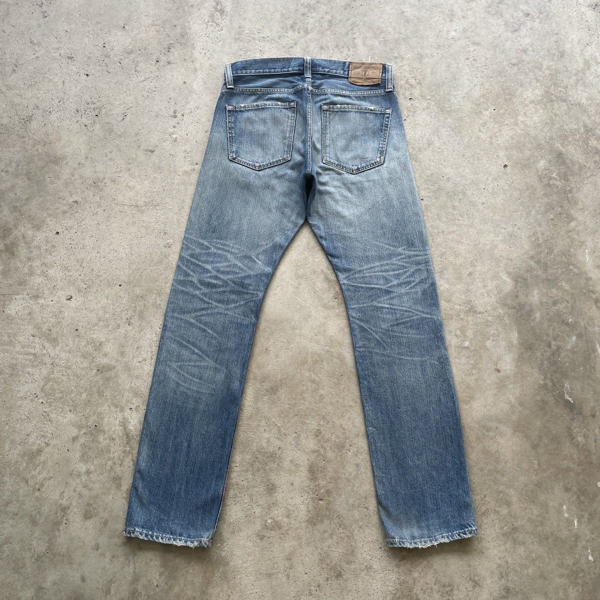 Japanese Brand Vintage Back Number Japan Faded Jeans Distressed Pants W31 Size US 31 - 11 Thumbnail