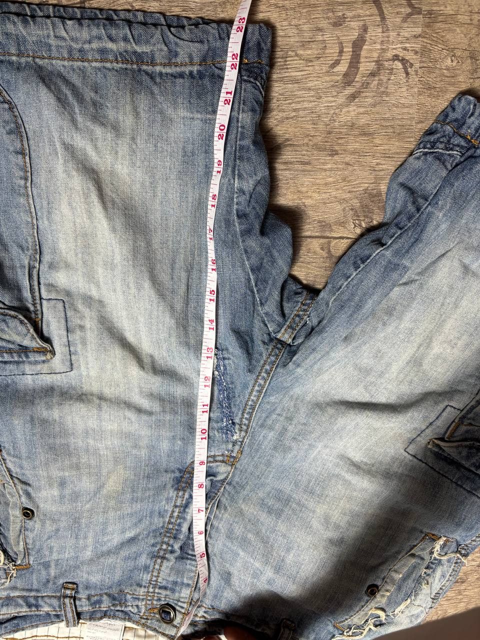 Japanese Brand VTG Balenci! IfSixWasNine type! CARGO Distressed Fade Shorts Size US 34 / EU 50 - 5 Thumbnail