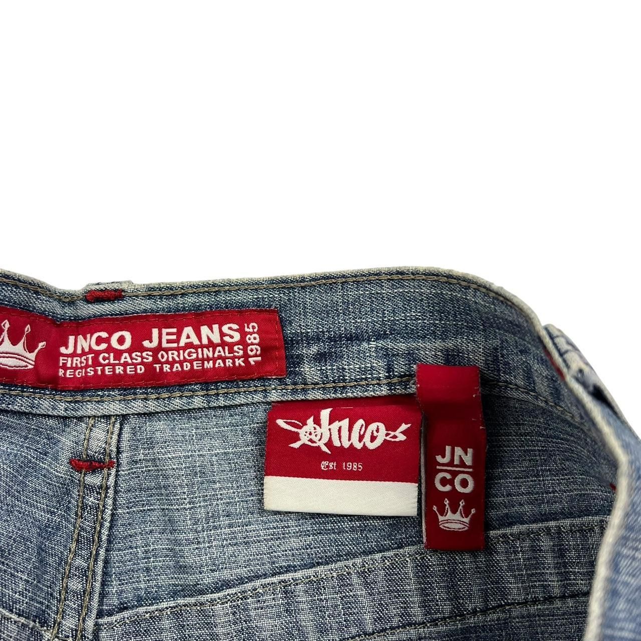 JNCO Vintage Jnco Skull Baggy Denim Shorts / Jorts - Waist: 30” Size US 30 / EU 46 - 7 Thumbnail