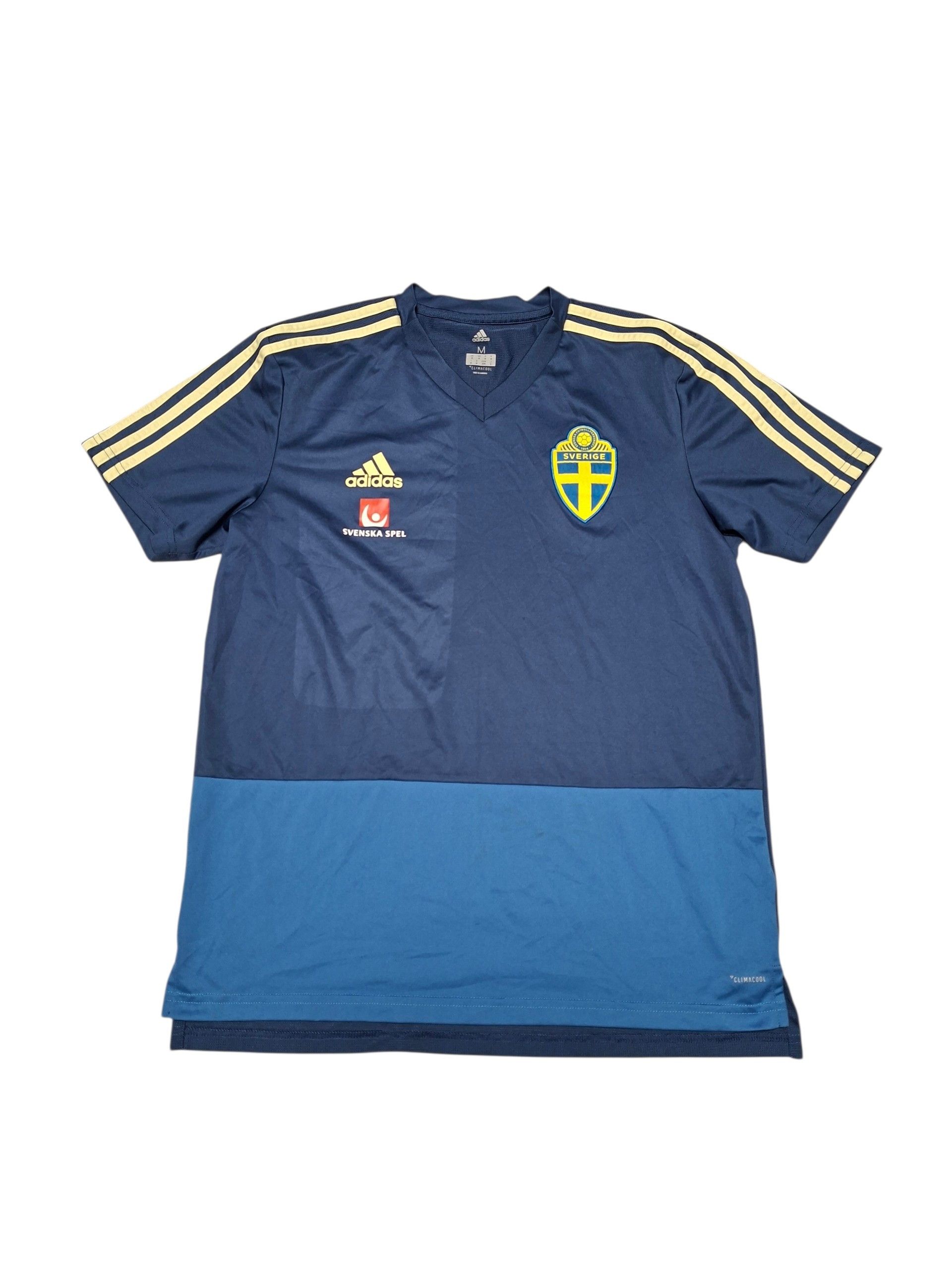 Adidas SWEDEN ADIDAS VINTAGE 2017 TRAINING SOCCER JERSEY TEE Size US M / EU 48-50 / 2 - 1 Thumbnail