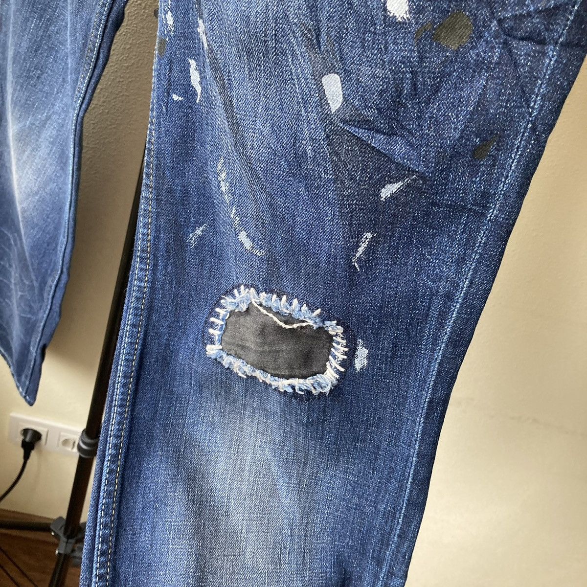 Vintage Avant Garde Denim Jeans Vintage Tim Burton Style Size US 29 - 8 Thumbnail