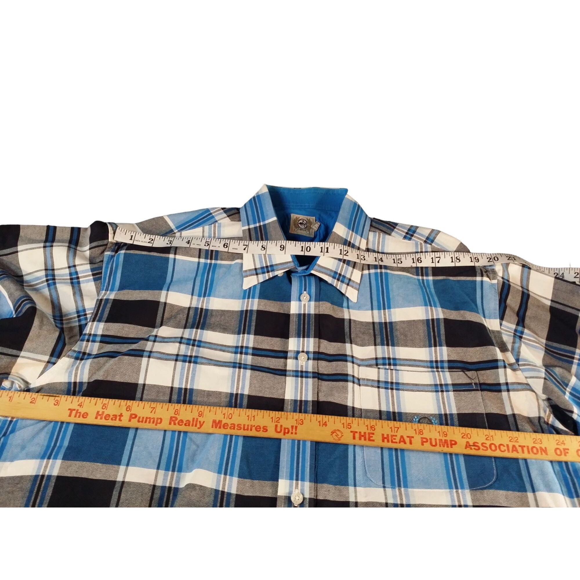CINCH Cinch Button Up Shirt Men Sz XL Blue Black Plaid Long Sleeve Size US XL / EU 56 / 4 - 5 Thumbnail