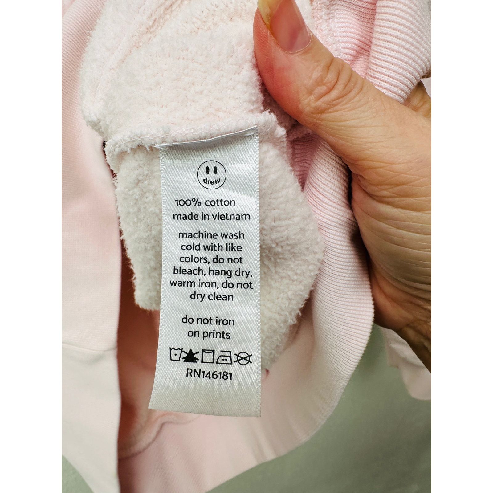 Drew House Zip Hoodie Light Pink Men