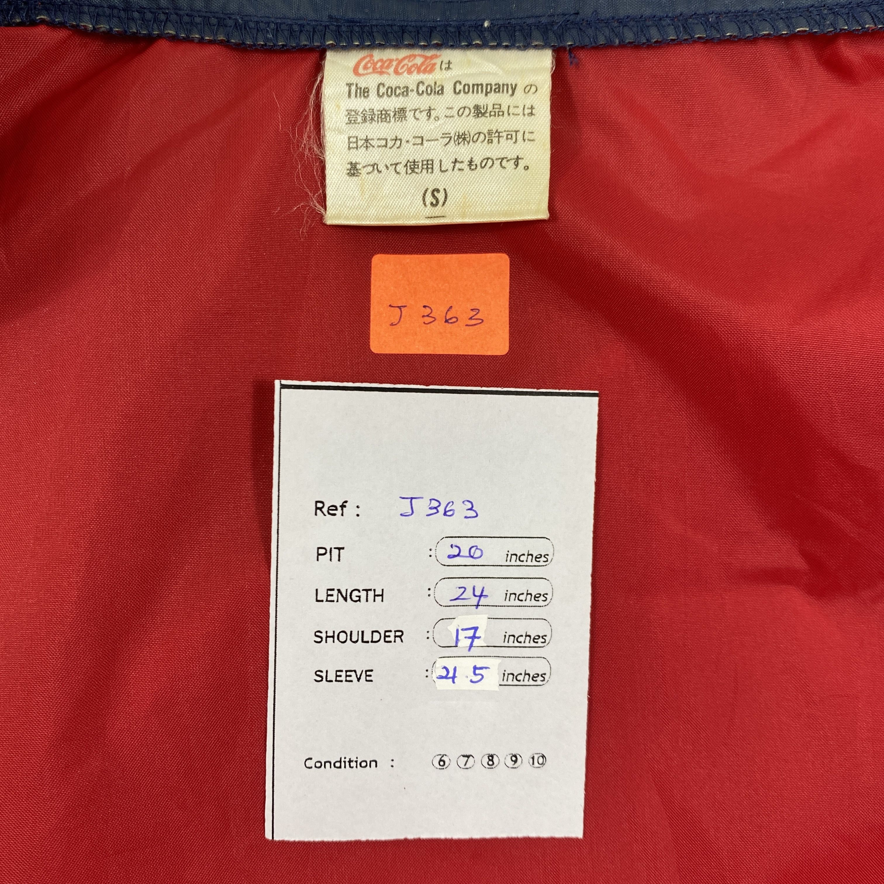 Coca Cola Vintage Coca-Cola Japan Windbreaker Small Jacket- J363 Size US S / EU 44-46 / 1 - 5 Thumbnail