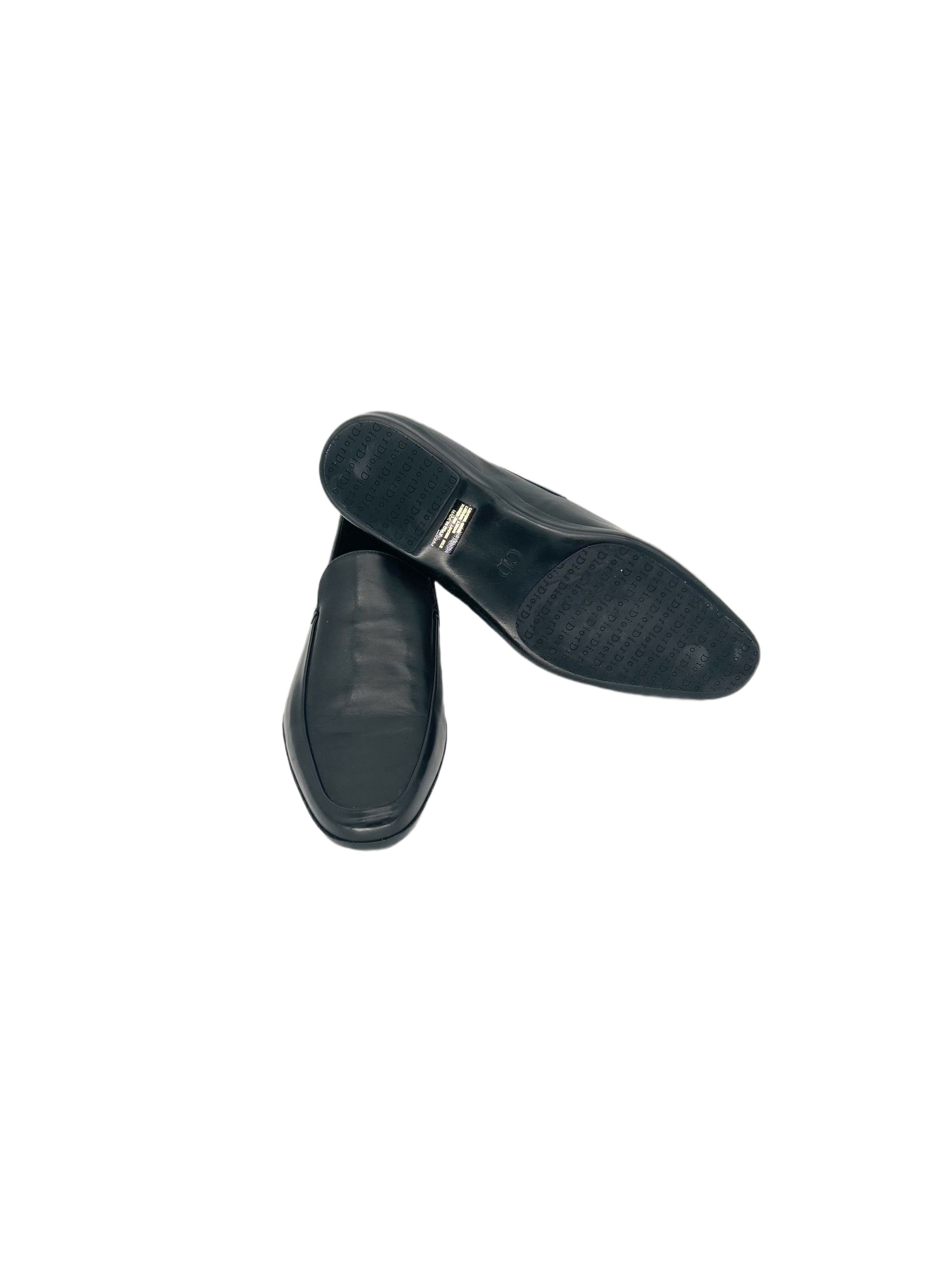 Dior DiorHommeBlackLoaferWithMoldedRubberSole&'Scar'DetailsOnHeel Size US 12 / EU 45 - 4 Thumbnail