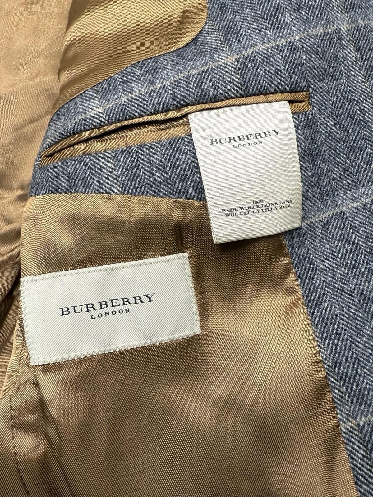Burberry Burberry London Rare Wool Men’s Blazer In Herringbone 52R Size 52R - 5 Thumbnail