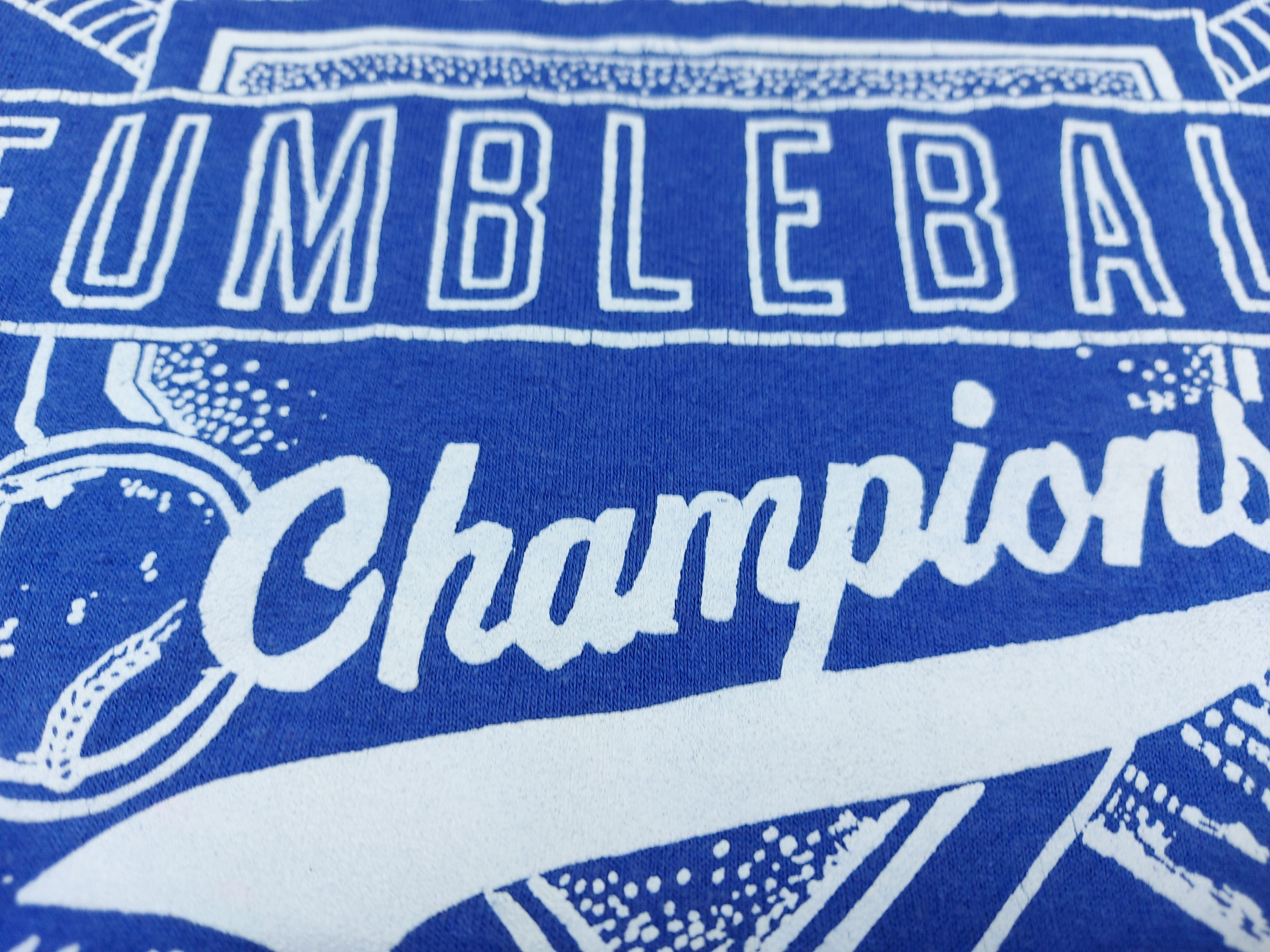 Russell Athletic × Vintage Vintage 90s Russell Athletic 1991 FUMBLEBALL Champions TEE Size US XL / EU 56 / 4 - 4 Thumbnail