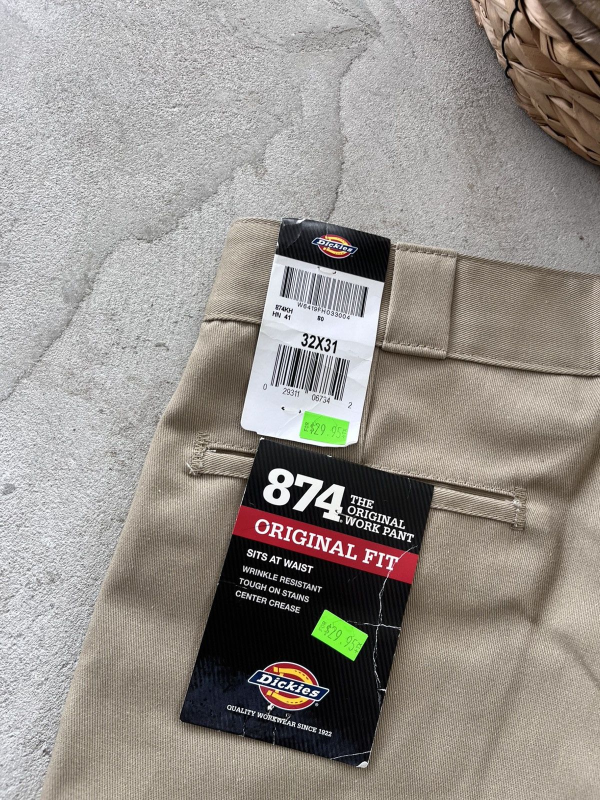 Dickies Vintage New Dickies 874 Beige Work Pants Y2K sk8 Size US 32 / EU 48 - 17 Thumbnail