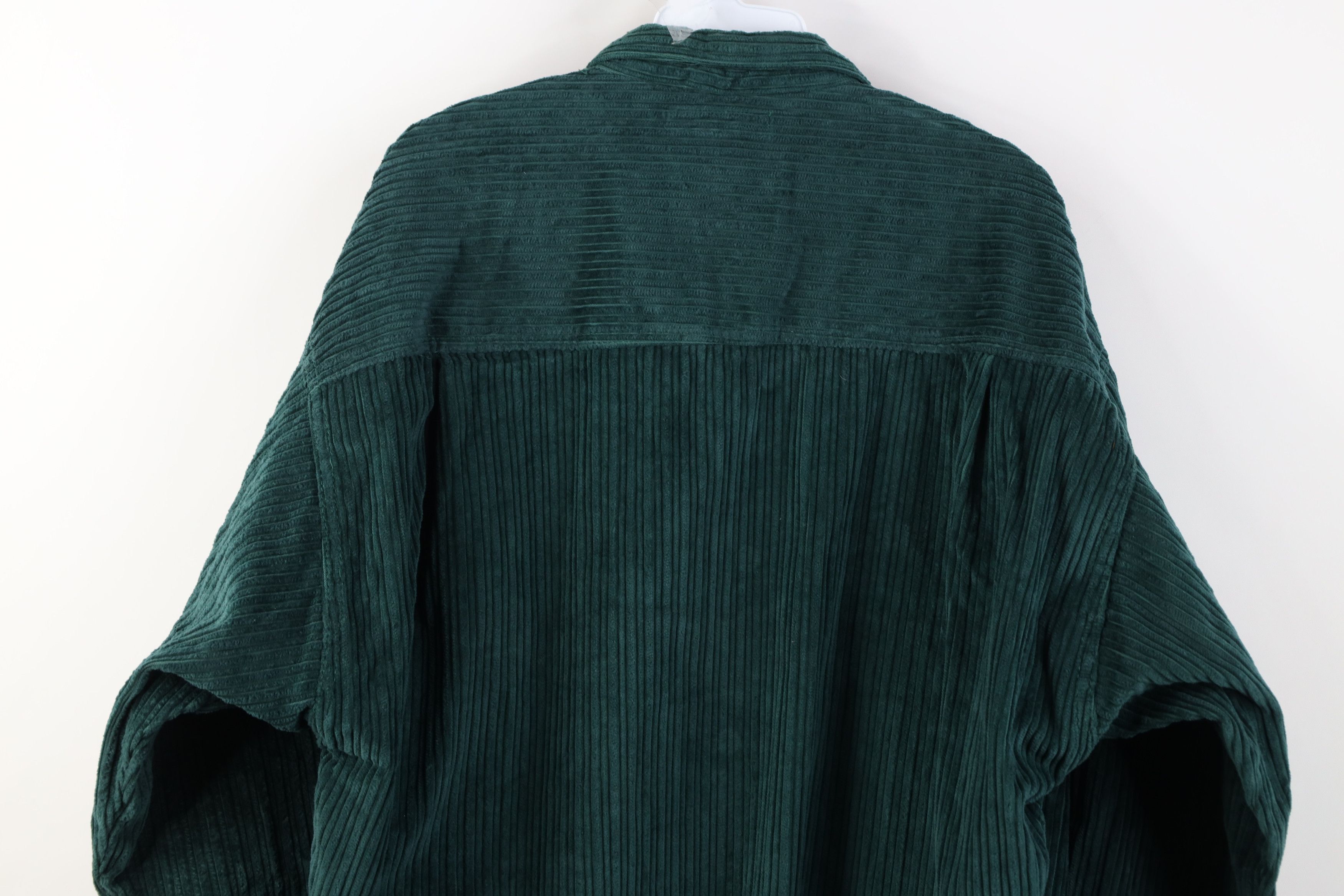 Vintage Deadstock Vintage 90s Streetwear Collared Button Shirt Green Size US XL / EU 56 / 4 - 13 Thumbnail