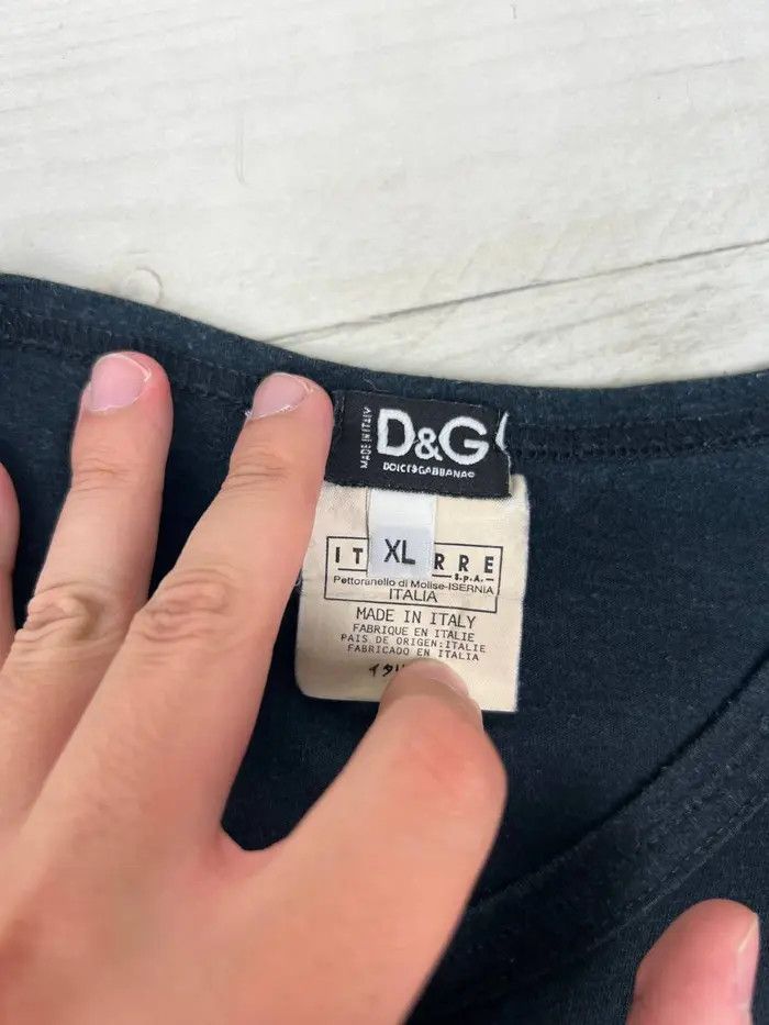 Dolce & Gabbana Vintage Dolce Gabbana Big Logo T Shirt Size US XL / EU 56 / 4 - 4 Thumbnail