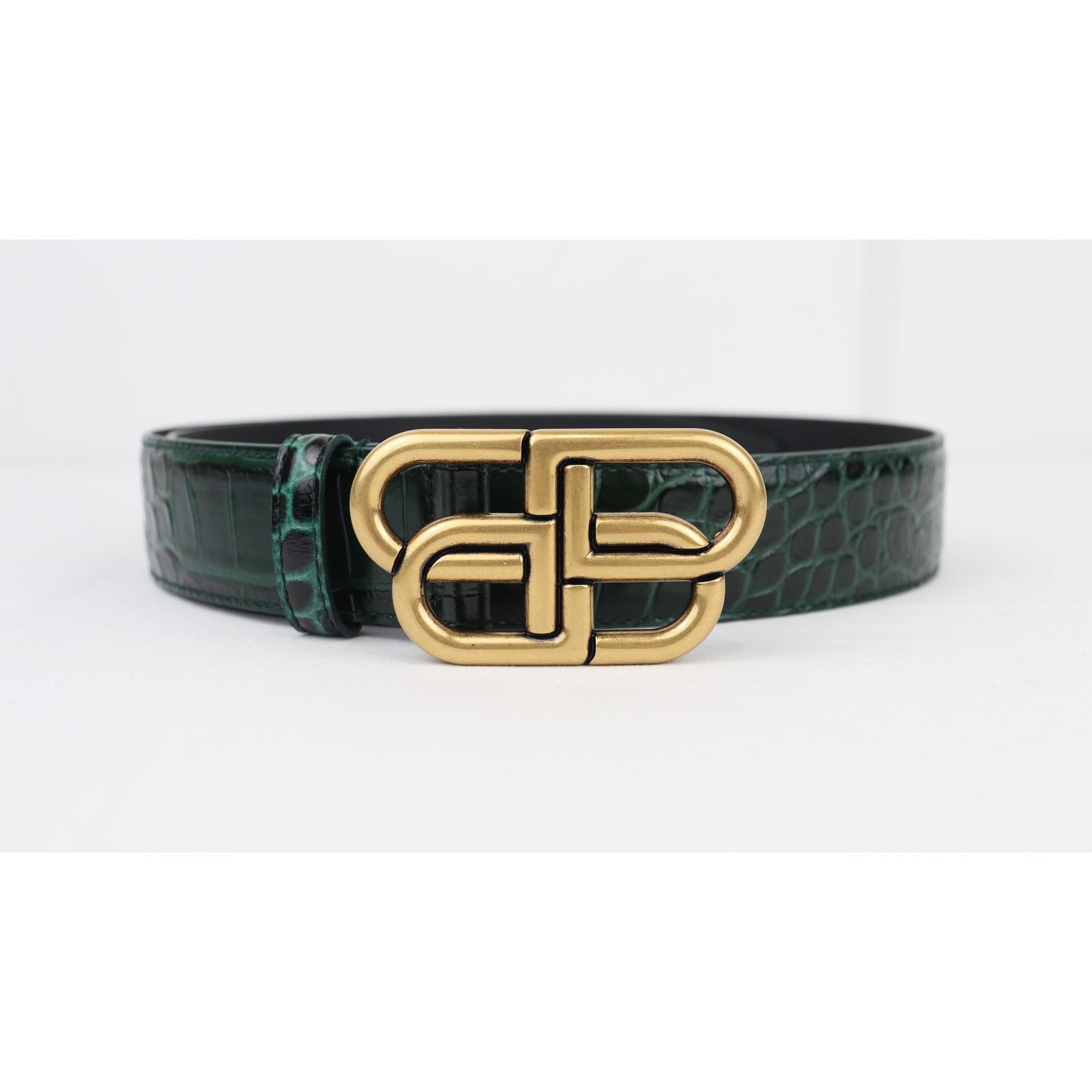 o1rshd1 Size: 95cm / Shiny Croc Embossed Calf BB Large Belt
