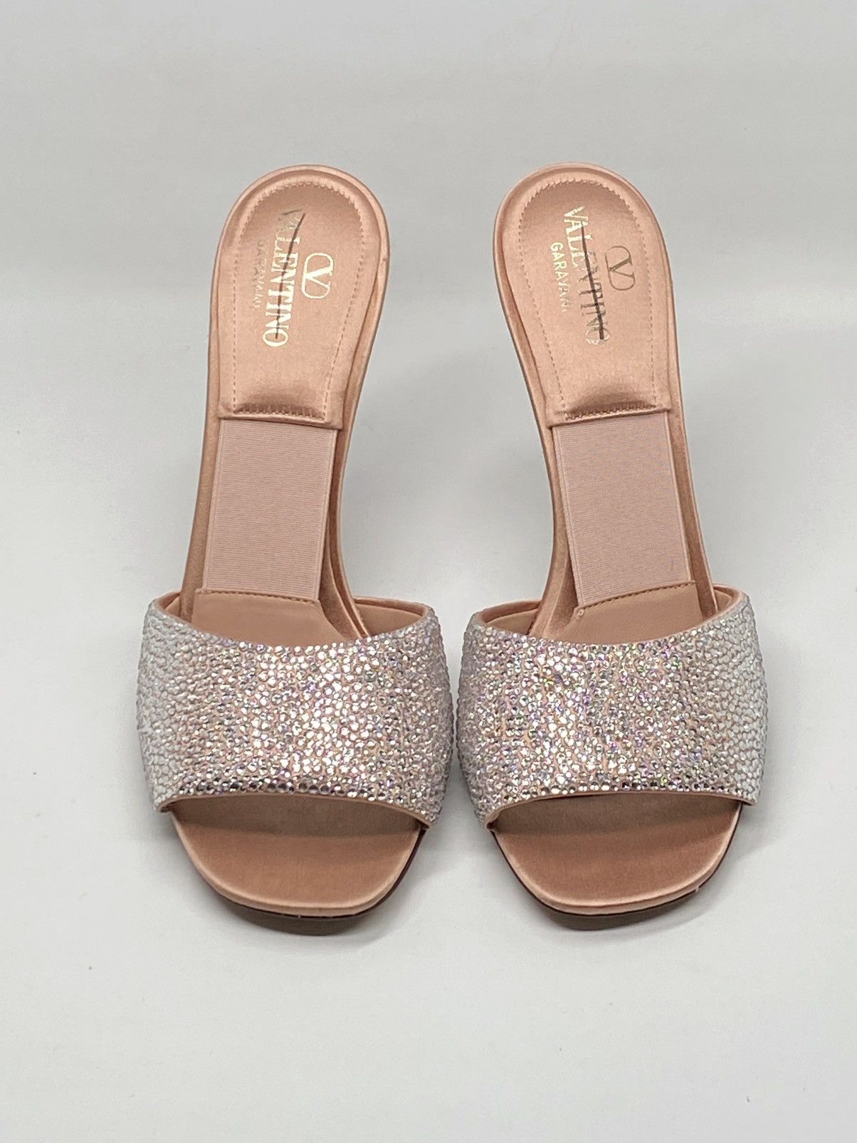 Valentino Valentino Garavani Crystal Satin Stiletto Mules size 38 Size US 8 / IT 38 - 4 Thumbnail