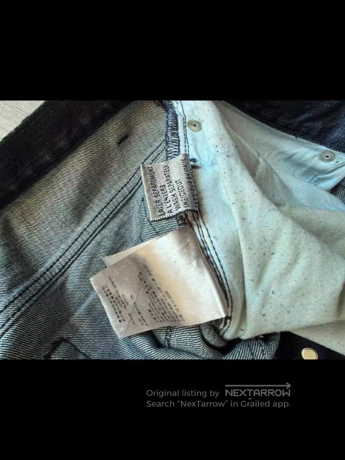 Dior Dior Homme Waxed Vintage Denim. Size US 31 - 8 Thumbnail