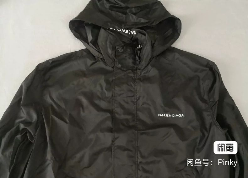 Balenciaga Balenciaga Men's Windbreaker Jacket, Black Size US M / EU 48-50 / 2 - 2 Thumbnail