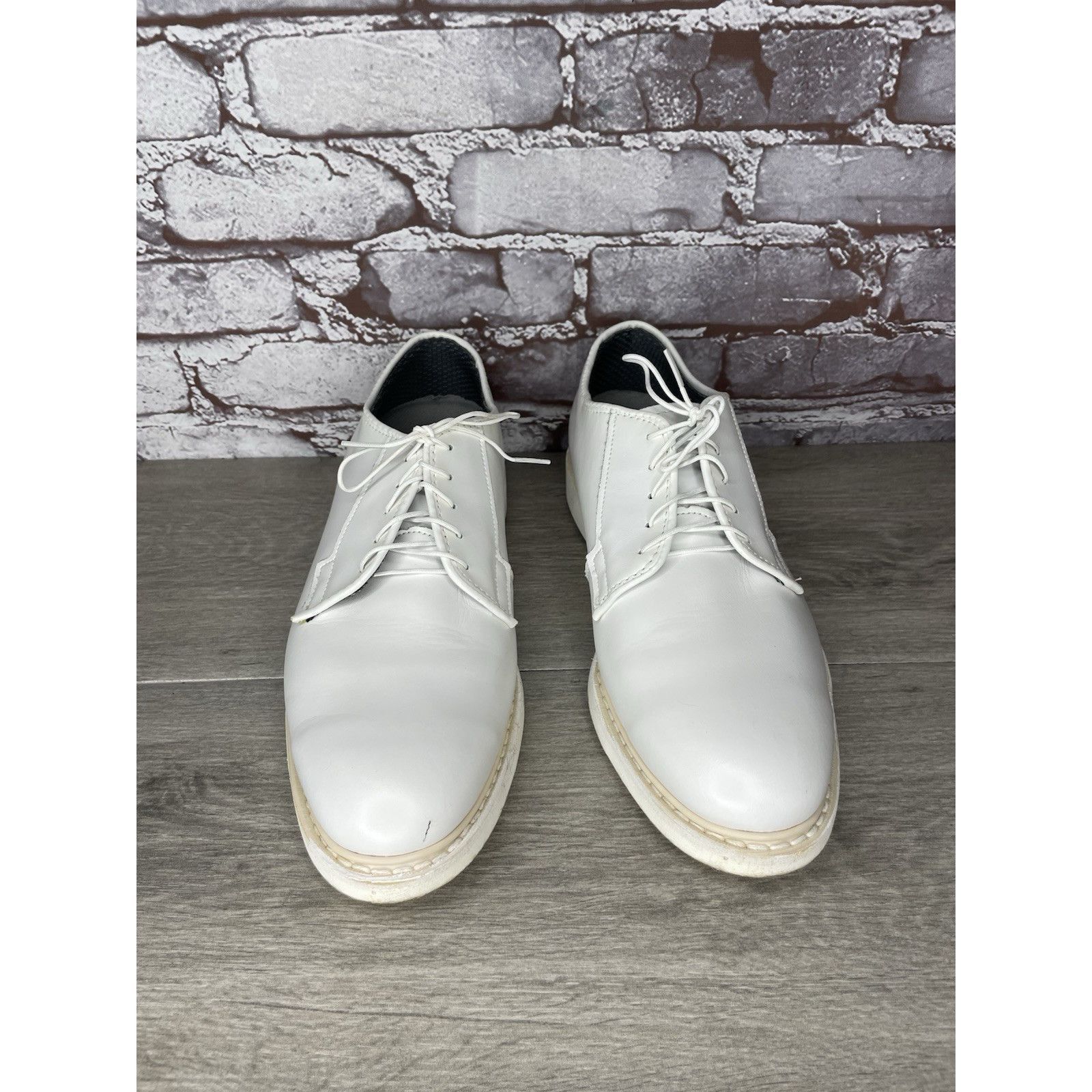 Altama Altama White Leather Oxford Dress Shoes Navy Military 629308 Size US 10 / EU 43 - 8 Thumbnail