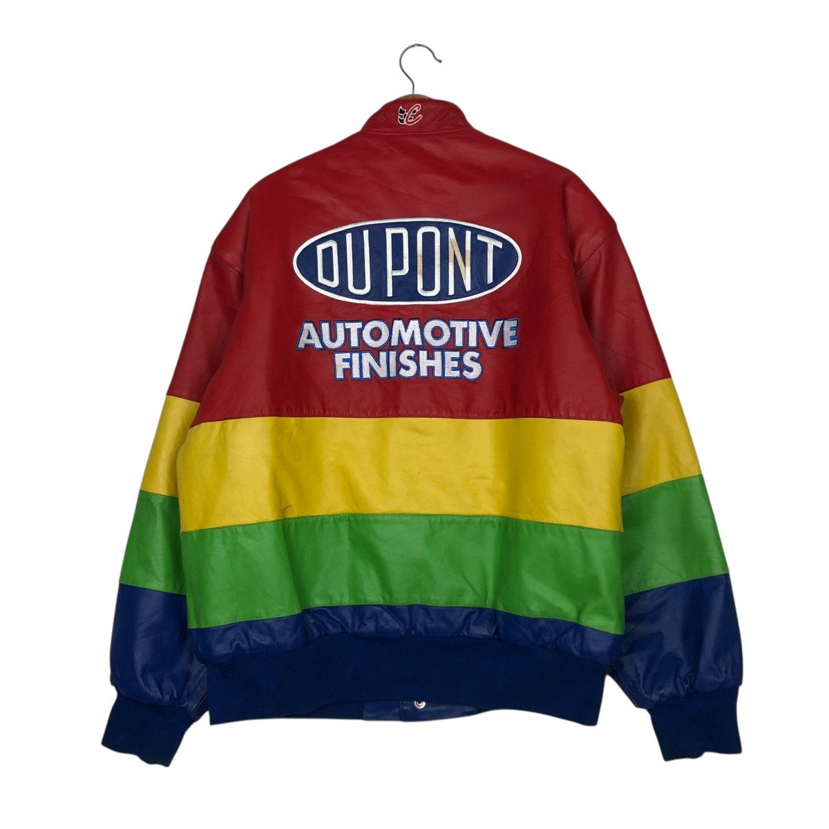 Jimi Hendrix 🔥VINTAGE GENUINE LEATHER JACKET BOMBER DUPONT HENDRIK USA Size US L / EU 52-54 / 3 - 10 Thumbnail