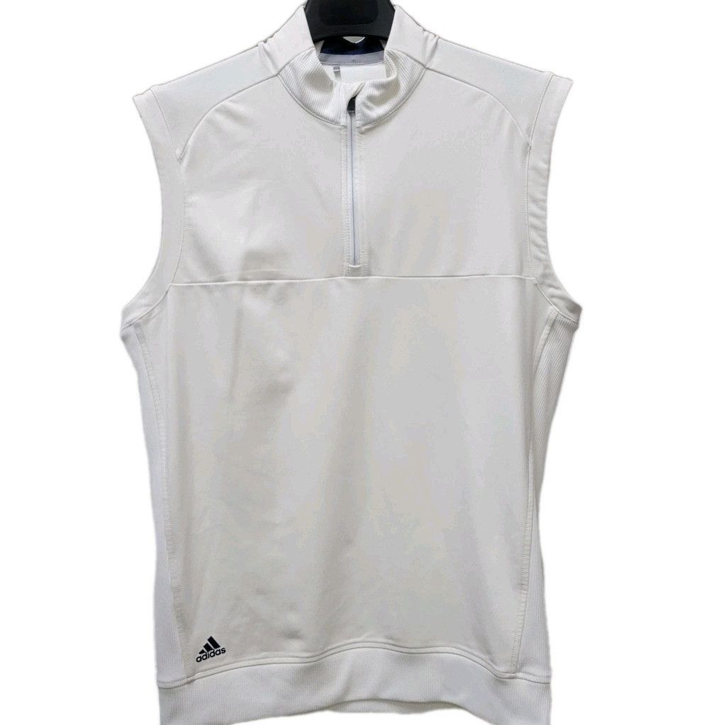 Adidas Adidas Men's Quarter-Zip Polyester Elastane Blend Vest Small Size US S / EU 44-46 / 1 - 2 Thumbnail