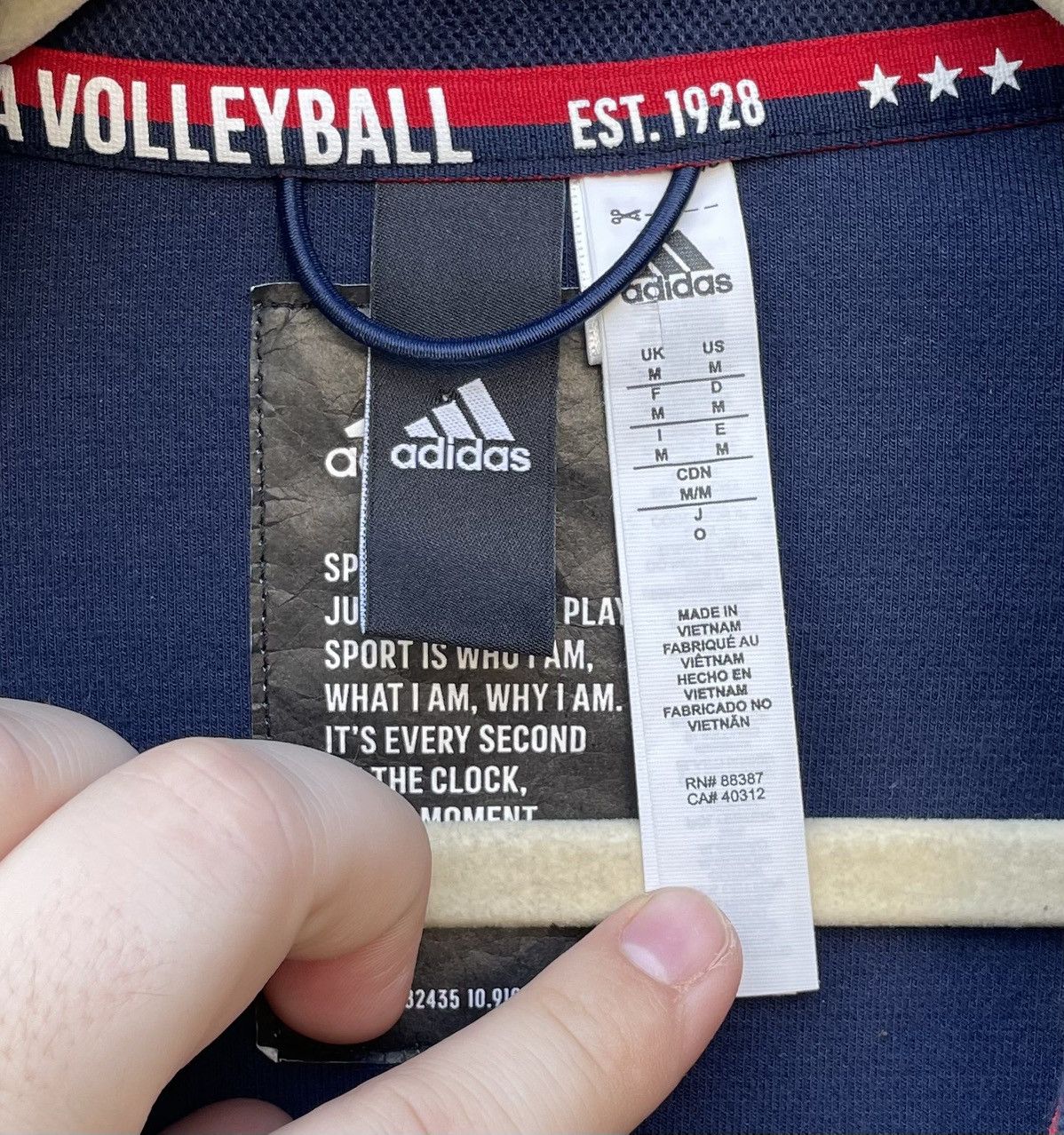 Adidas Adidas Team USA Track Jacket - Men’s Size M Full Zip Size US M / EU 48-50 / 2 - 2 Thumbnail