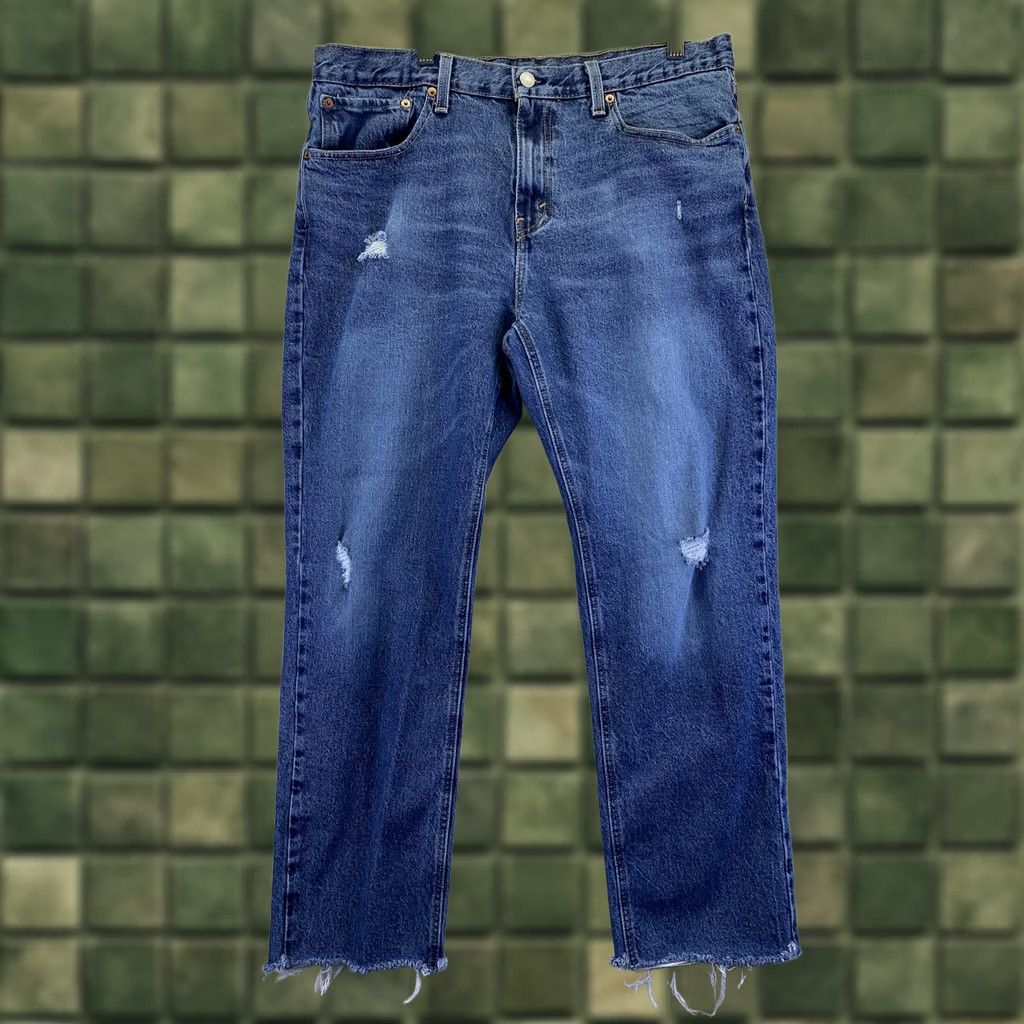 Levi's VINTAGE Levi’s 541 Jeans Men 34x32 Distressed Blue Cut Cuff Denim 5-Pocket Design Straight N/A Size US 34 / EU 50 - 1 Thumbnail