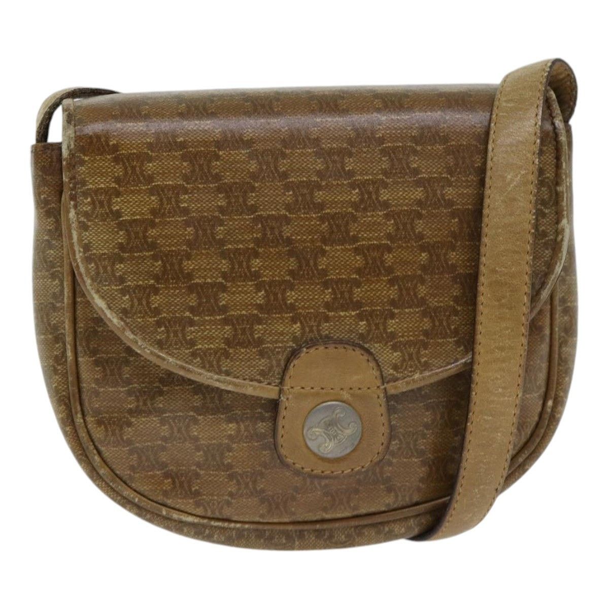 Celine CELINE Macadam Canvas Shoulder Bag Pvc Beige Size ONE SIZE - 1 Thumbnail