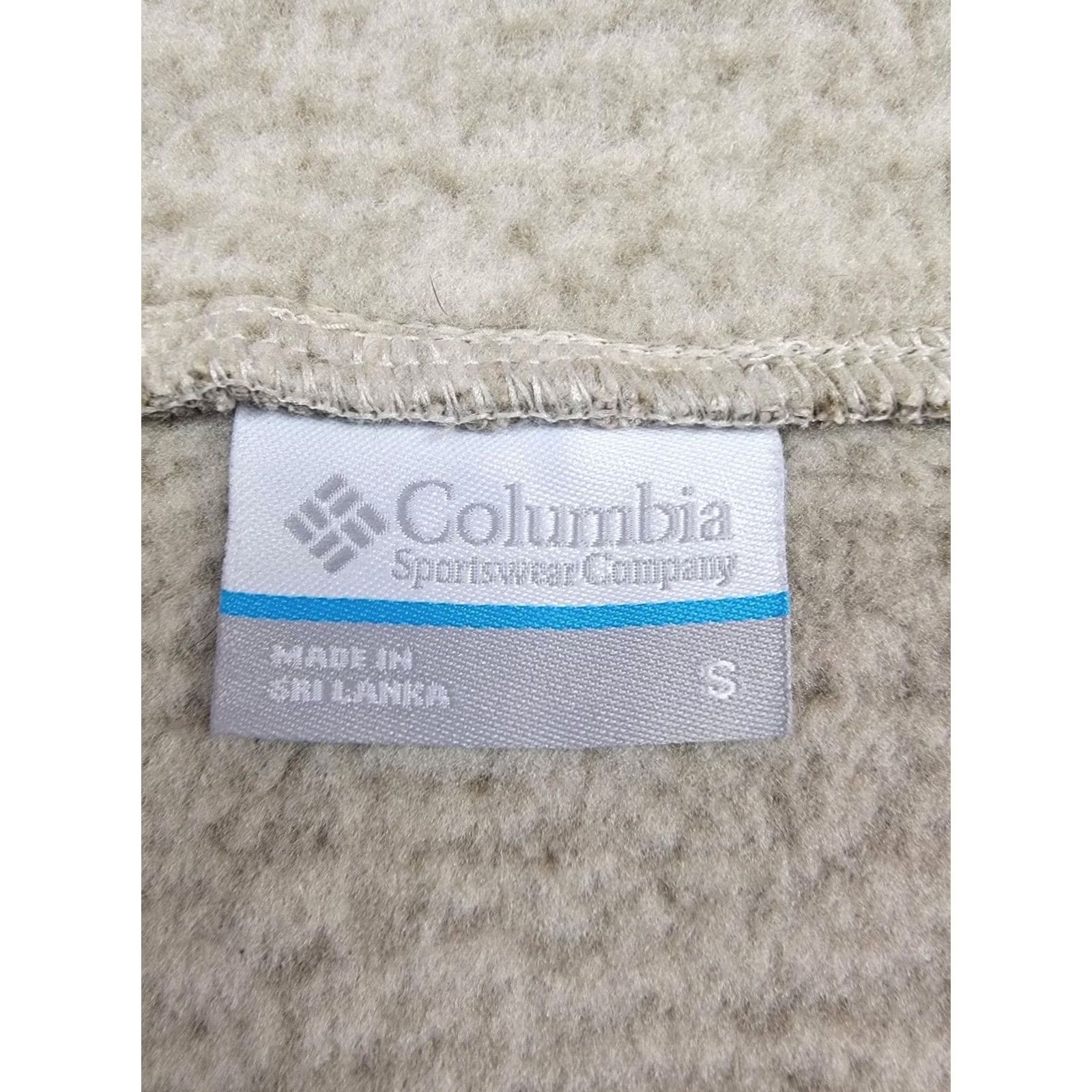 Vintage Columbia Sweater Womens Small Brown Hooded 1/4 Button Pullover Fleece Lined Size S / US 4 / IT 40 - 4 Thumbnail