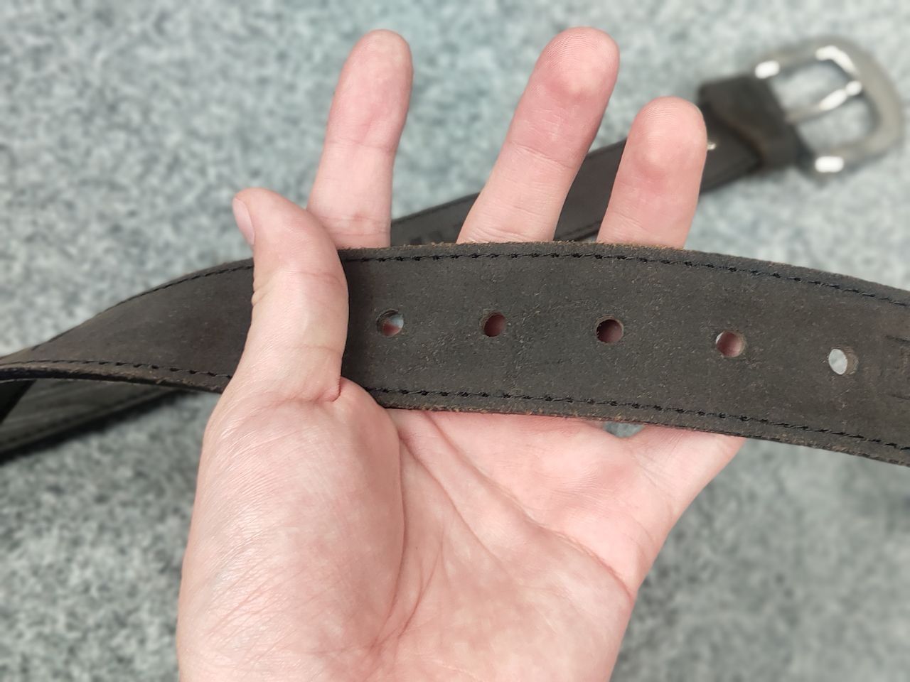Harley Davidson Vintage Harley Davidson Logo Motor Dark Brown Leather Belt Size ONE SIZE - 12 Thumbnail