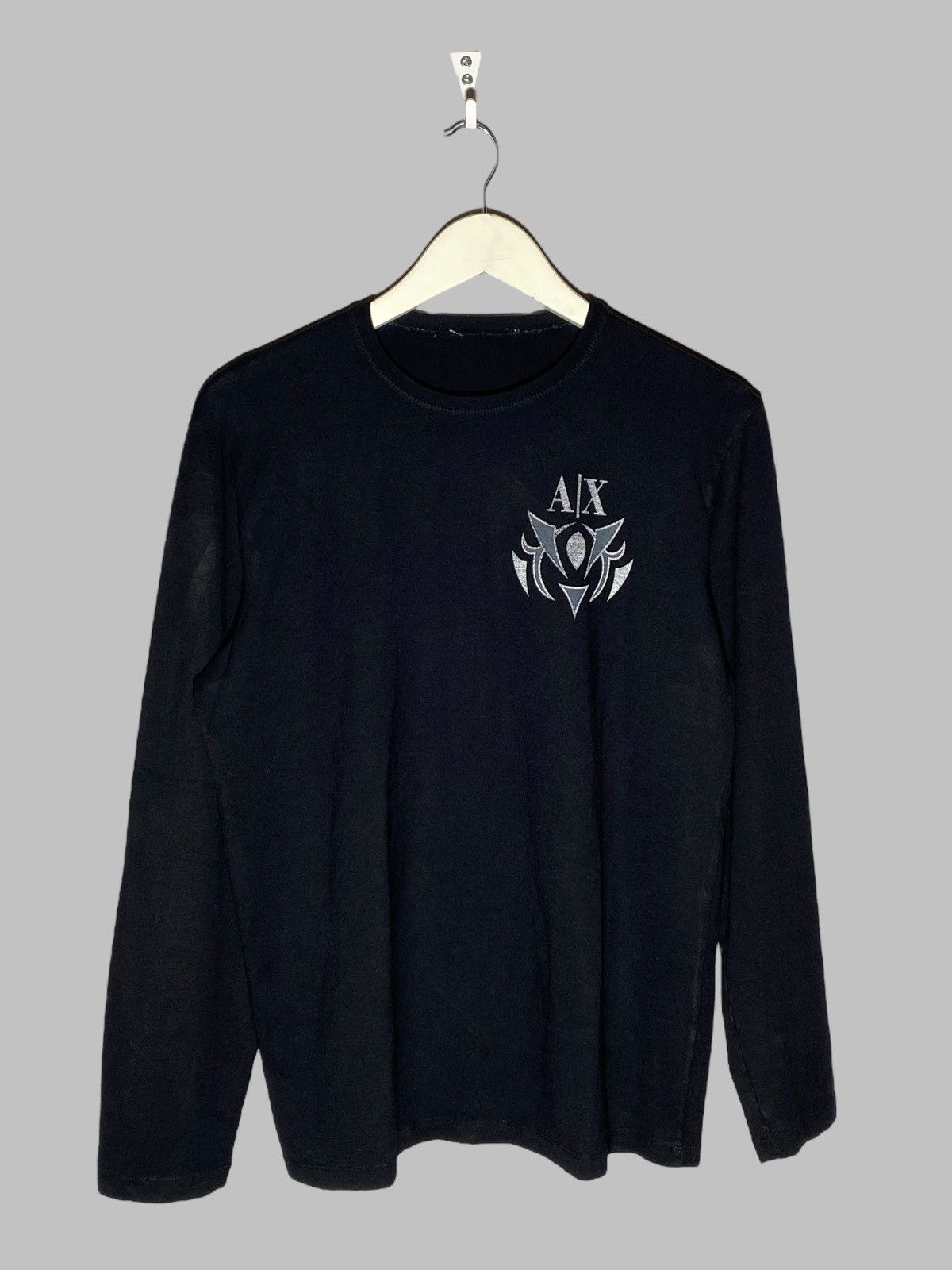 Armani Exchange 🔥 00s VINTAGE ARMANI EXCHANGE PRINTED AVANT GARDE LONGSLEEVE Size US M / EU 48-50 / 2 - 3 Thumbnail