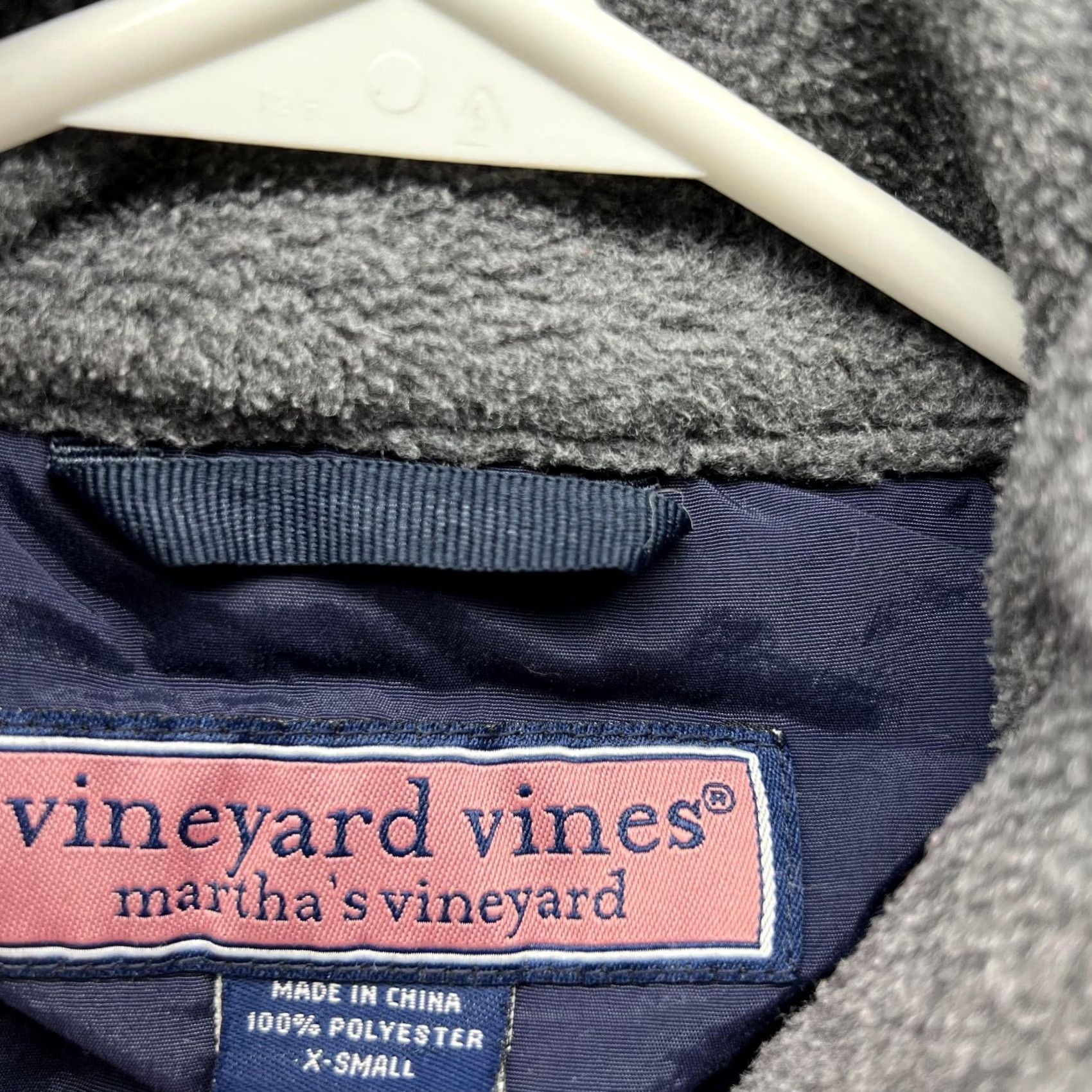 Vineyard Vines Vineyard Vines Jacket Women XS Gray Full Zip Fleece Sleeveless Casual Workwear Vintage? No Size XS / US 0-2 / IT 36-38 - 6 Thumbnail